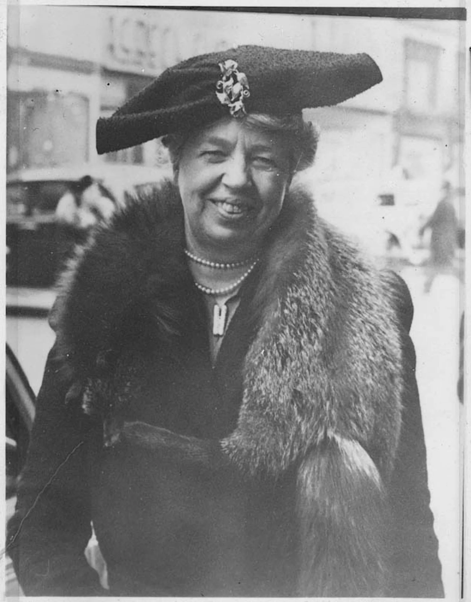 Eleanor Roosevelt, Fifth Avenue, Dec. 20, 1940, Franklin D. Roosevelt Presidential Library and Museum