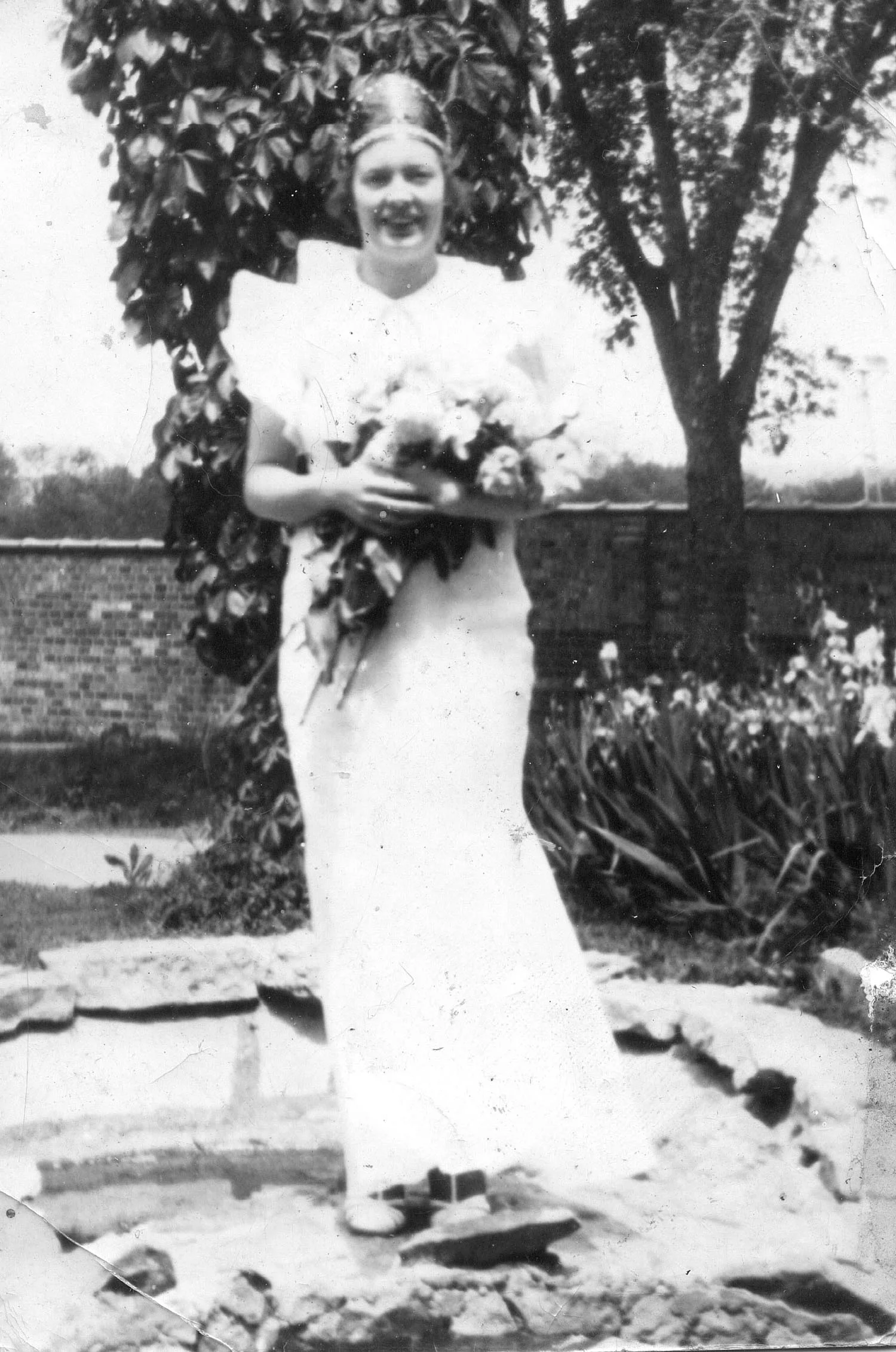 Isabel Wattles as May Queen, McKendree College, 1936