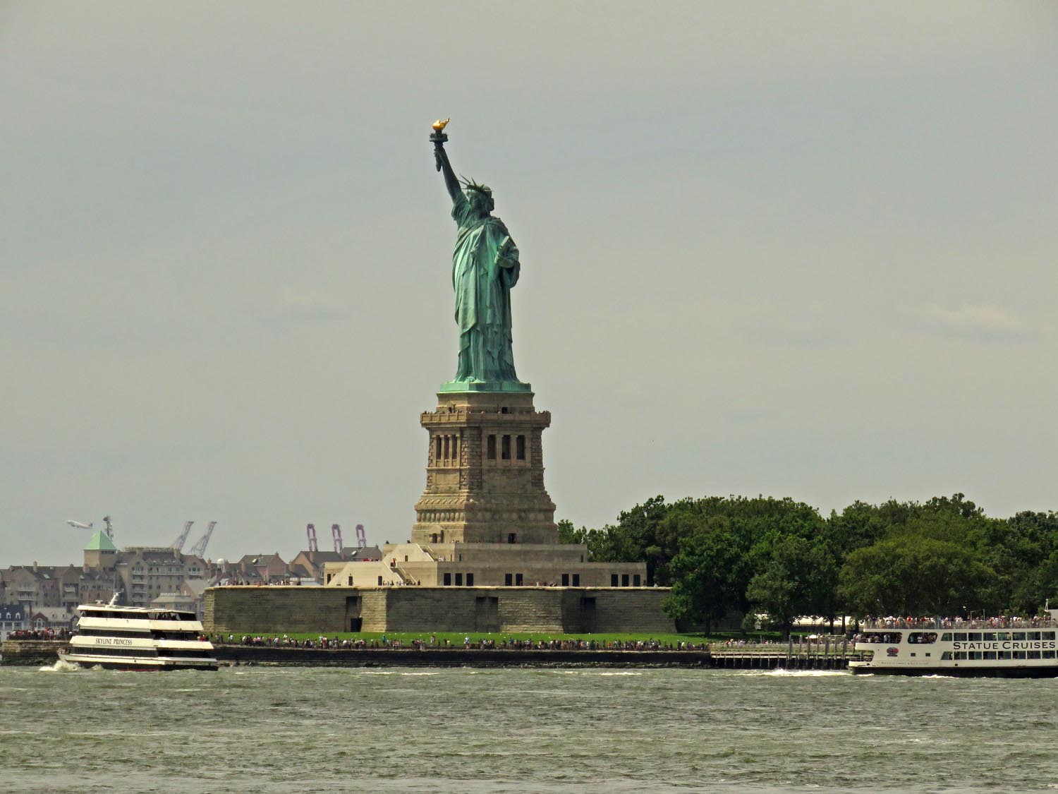 The view from the west side of Governors Island, Aug. 6