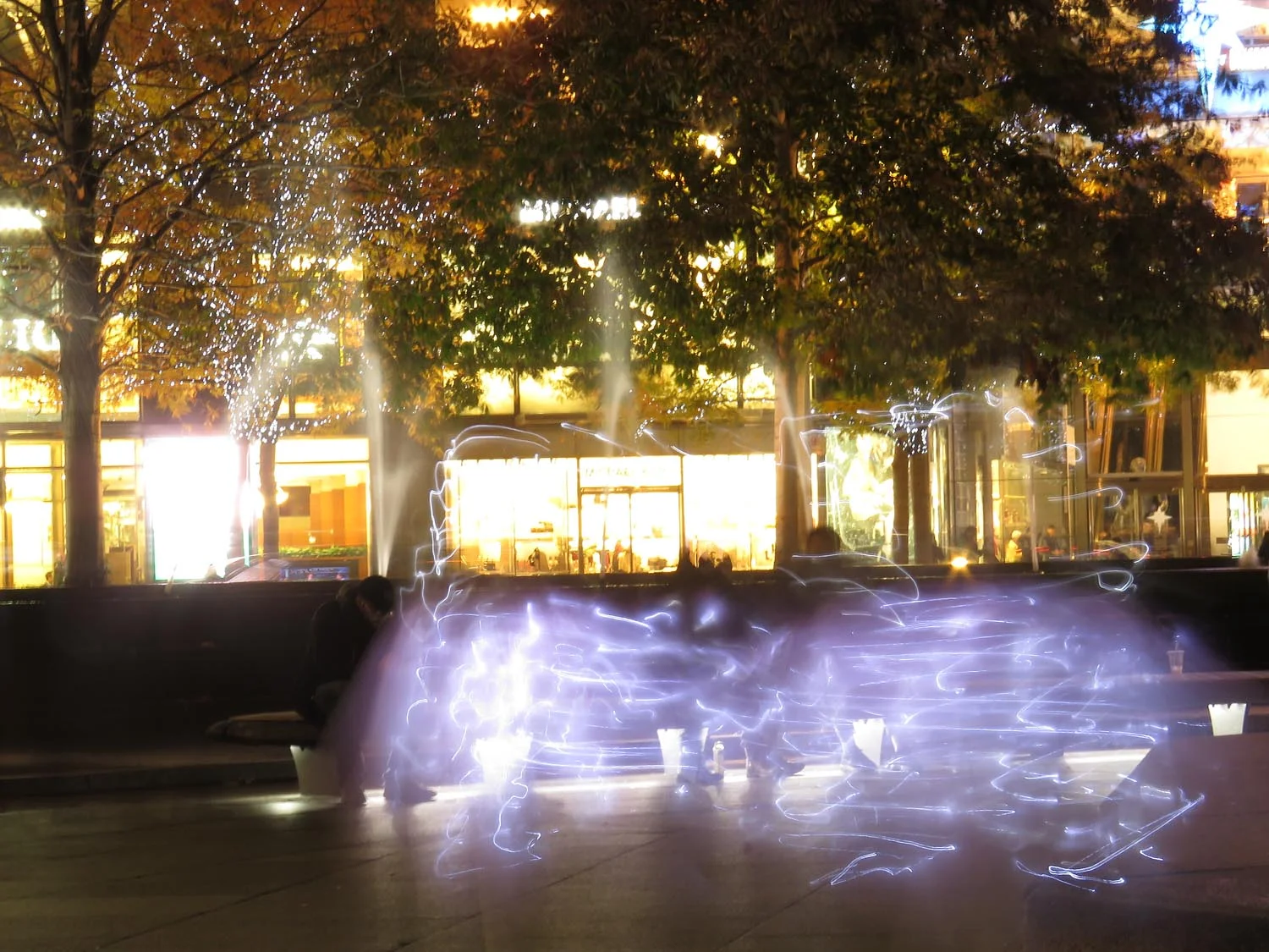 Fairies dancing at Columbus Circle, Nov. 15, 2017