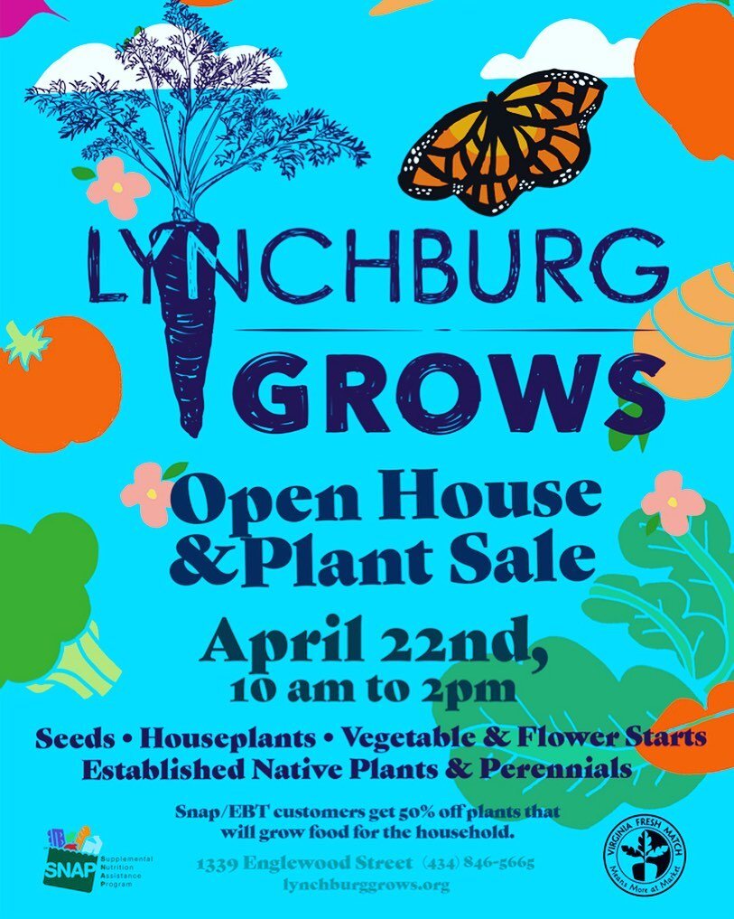 Mark your calendar for our FIRST EVER plant sale on Saturday, April 22nd, from 10-2. We will have veggie plants for your garden, native plants, house plants, new merch, and so much more!