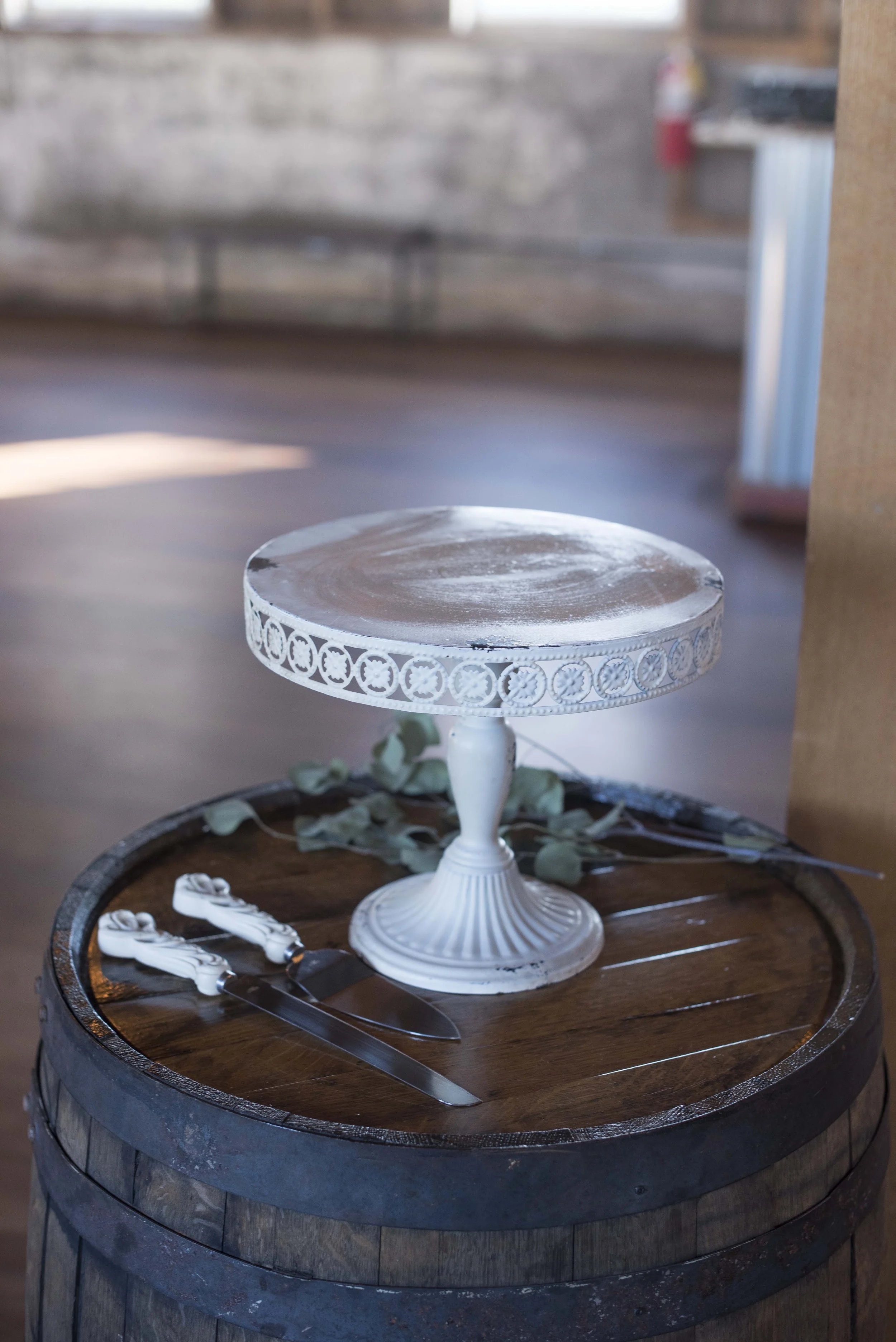Cake stand and knife set package — Bluestem Farm & Events