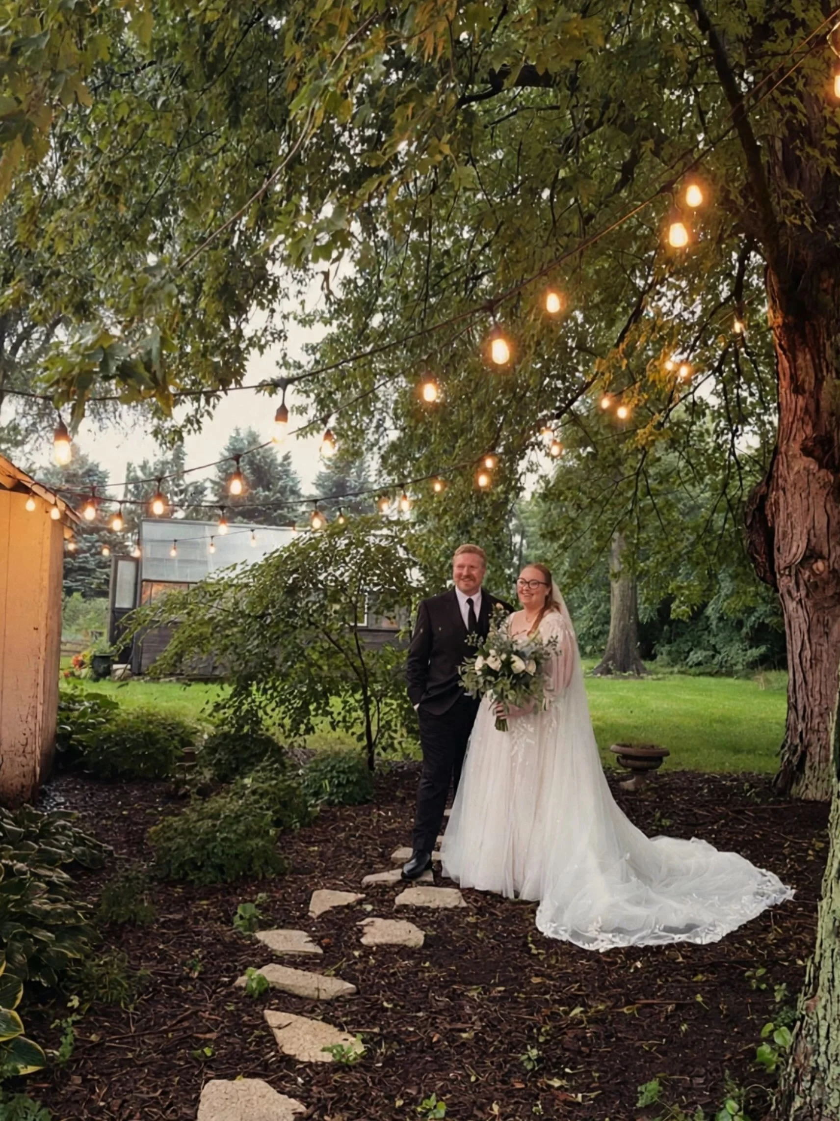 Congratulations Emily &amp; John! Such a beautiful day 🥂 #bluestemfarmandevents #barnweddingvenue #chicagoweddings #lakegenevawedding