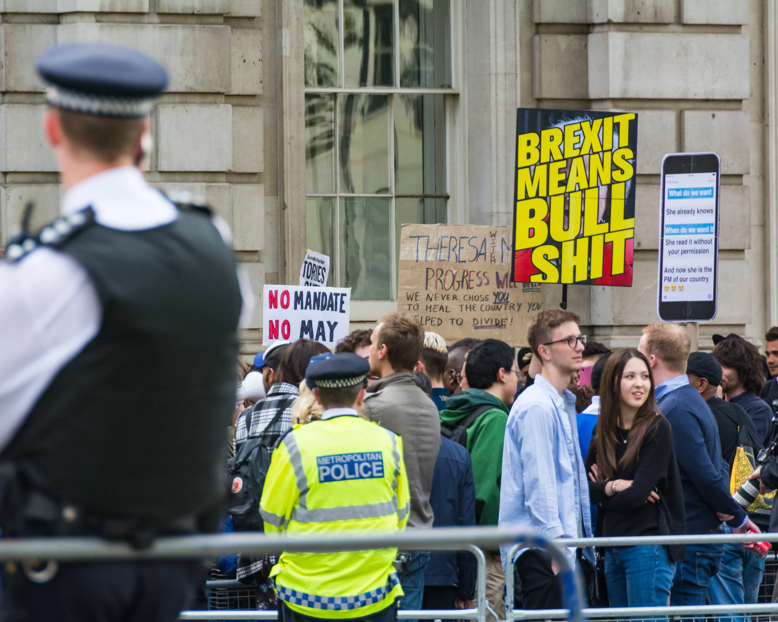 Protest in London, July 13, 2016