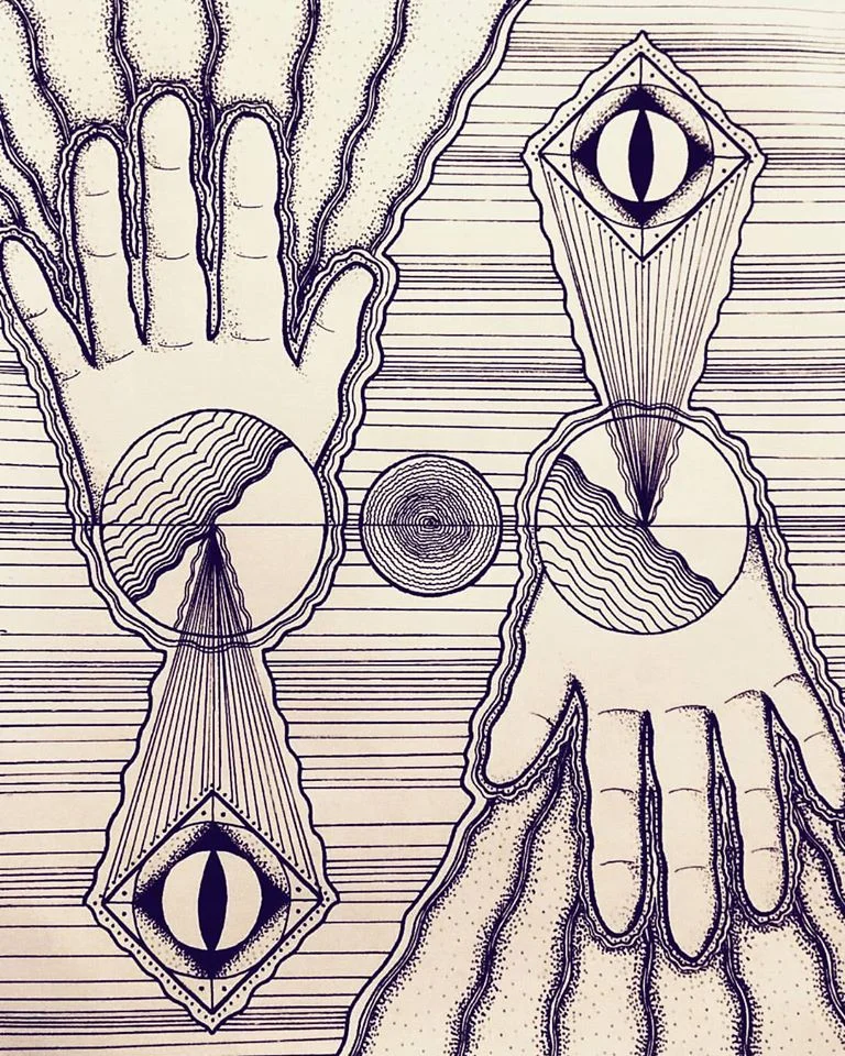 "Hands" 6 X 9 Art Print