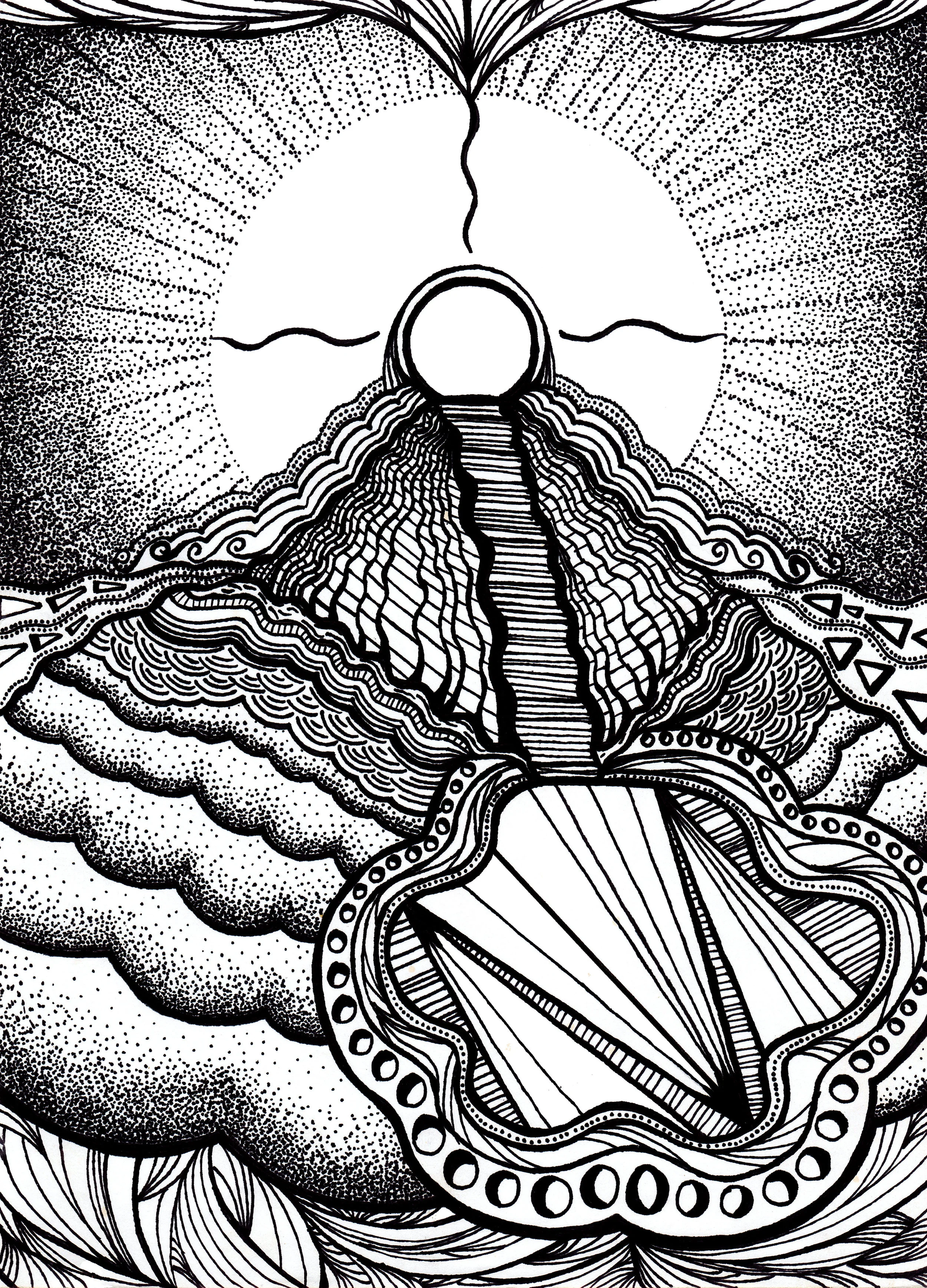 "Pyramid" 6 X 9 Art Print