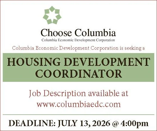 Job Opportunity: Housing Development Coordinator for Columbia County Economic Development Corportation