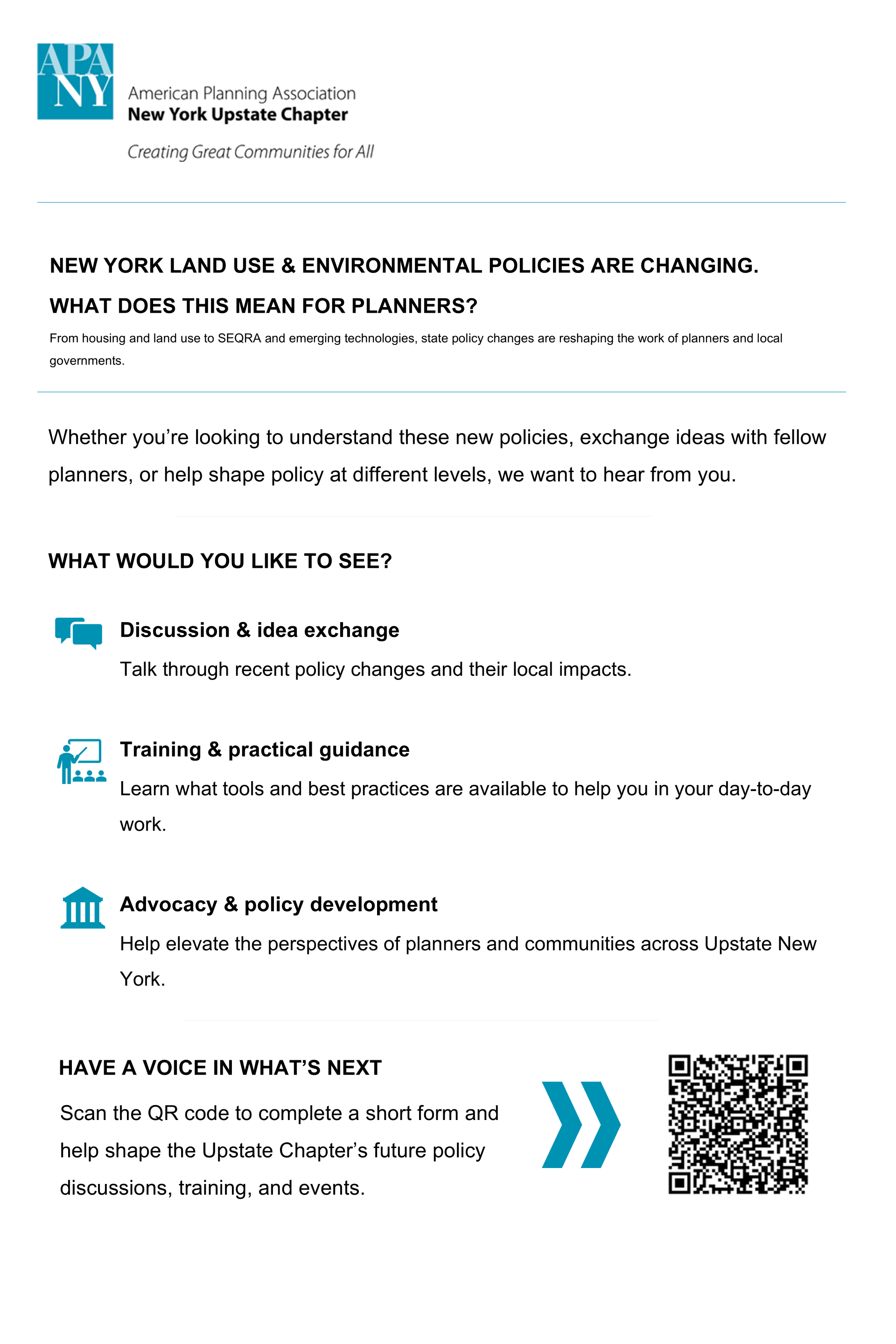 News &amp; Advocacy: We Want To Hear From You On Shaping Policy