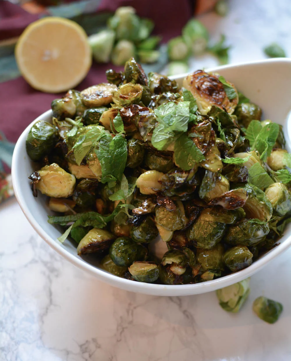 Roasted Brussel Sprouts with Maple Aioli