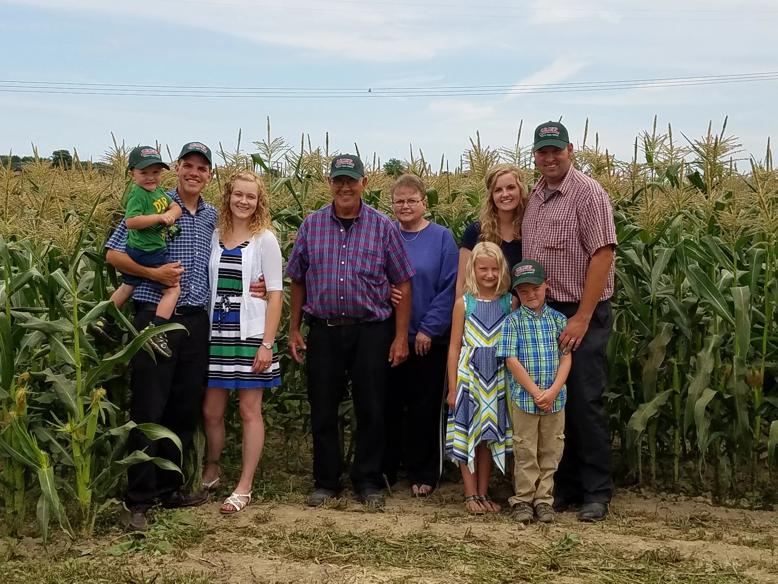 The Visser family of "Crisp Country Acres"
