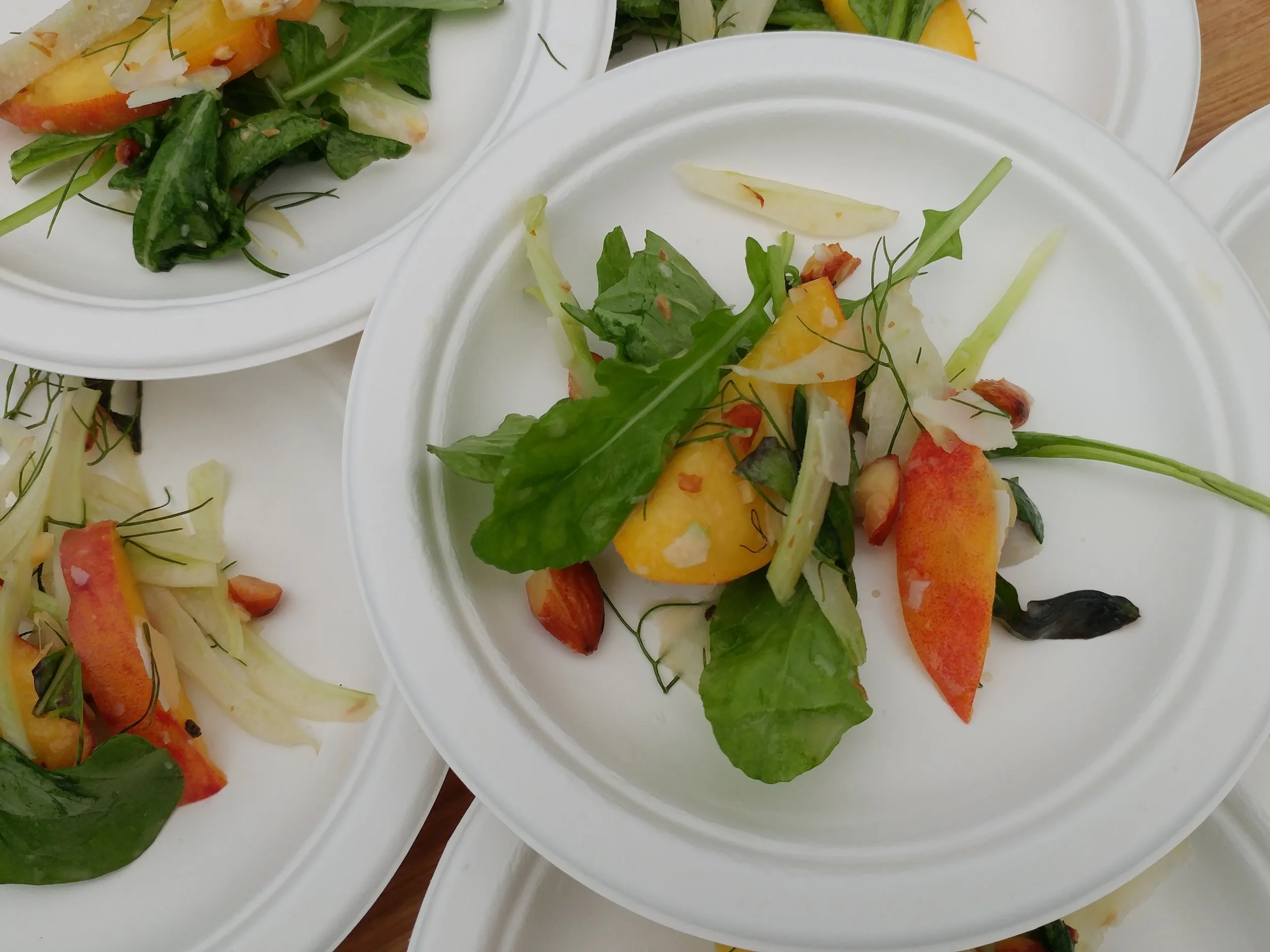 Shaved Fennel and Peach Salad