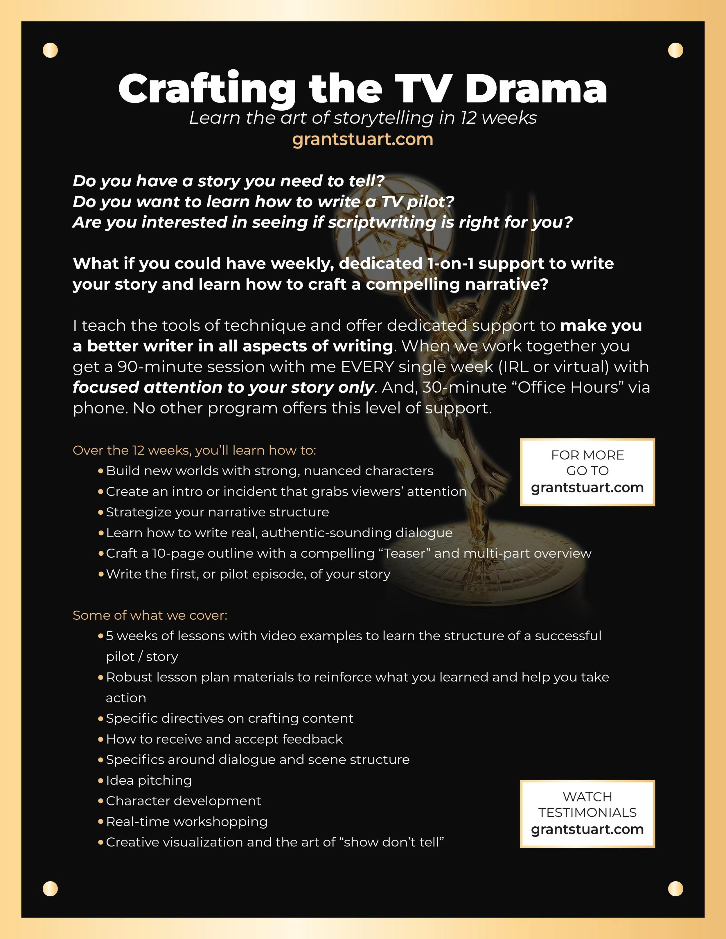 CRAFTING THE TV DRAMA