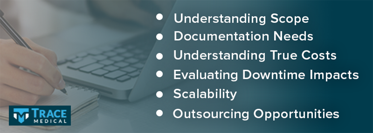 Image of a biomedical services checklist