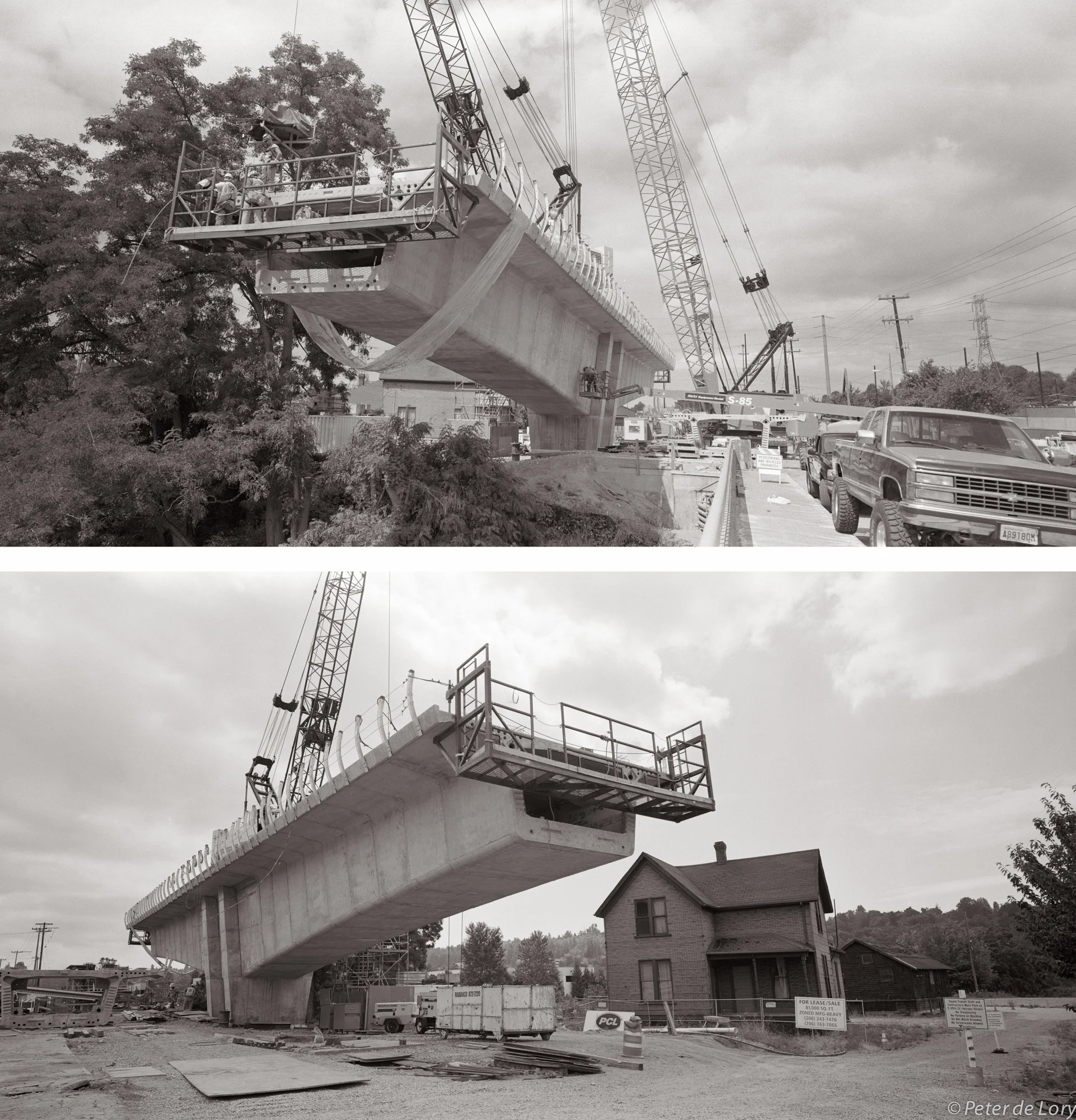 Guideway over Green River bridge, 8.9.06 - Guideway over Green River bridge near Homestead House, 8.9.06.