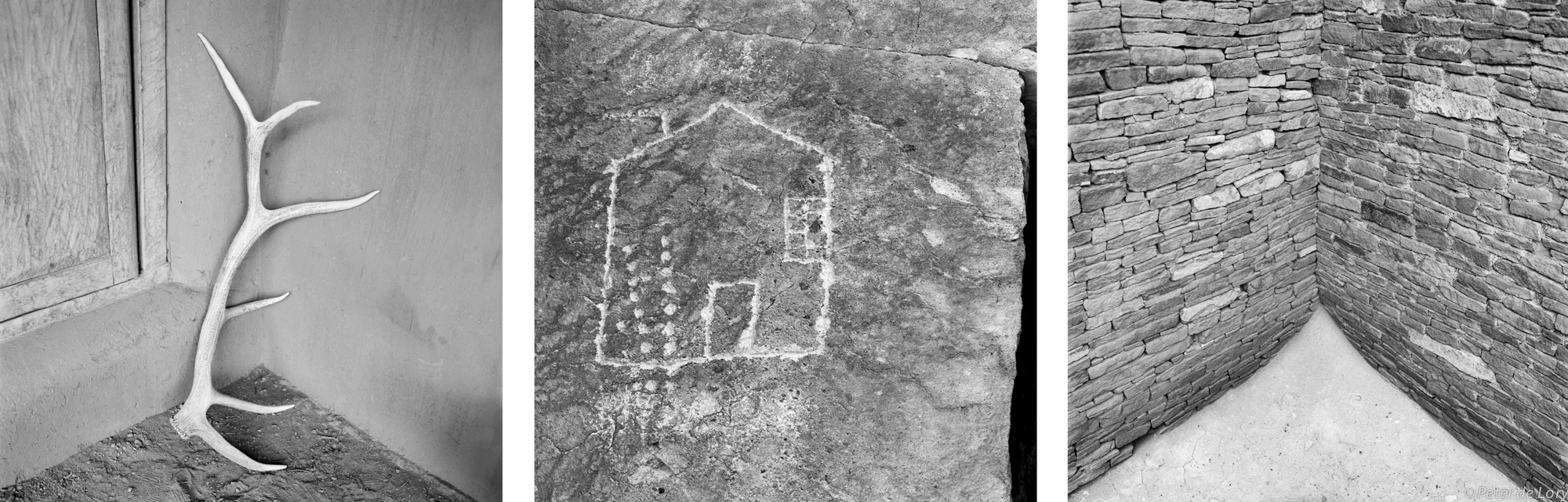 If Walls Could Talk Antler, Taos, New Mexico – Petroglyph, Nevada - Chaco Canyon, New Mexico, 1993