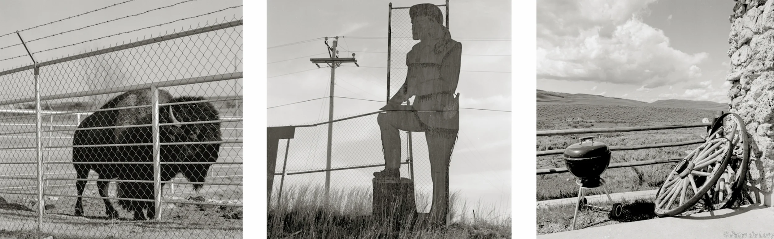 Pioneer Ghost 2 Bison, Missouri - Pioneer silhouette, Missouri - Barbeque and wagon wheels, Wyoming, 1998