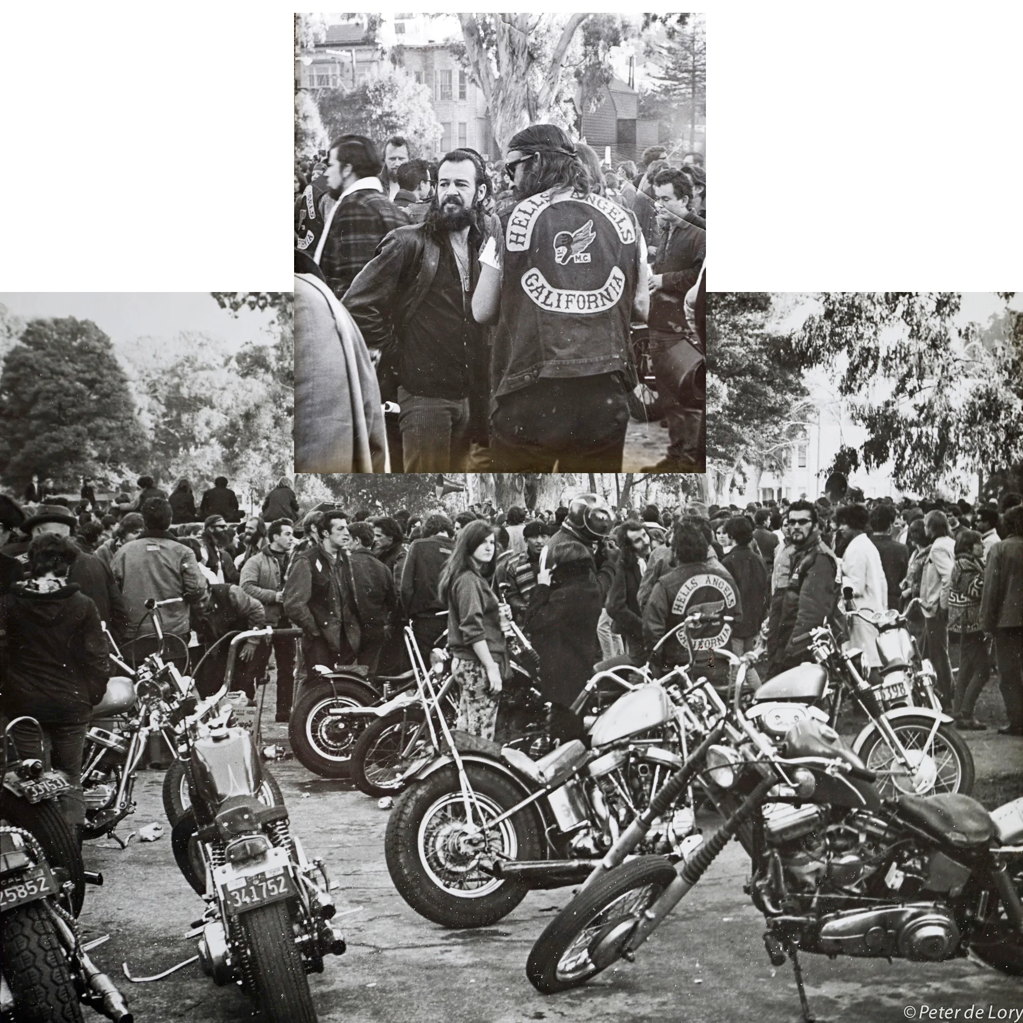 Hell's Angel Party, Panhandle Gold Gate Park, San Francisco, 1965
