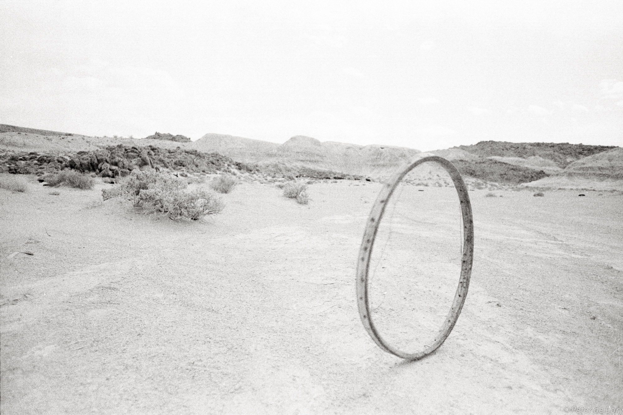 "El Topo" Wheel in the Desert, Death Valley, 1970