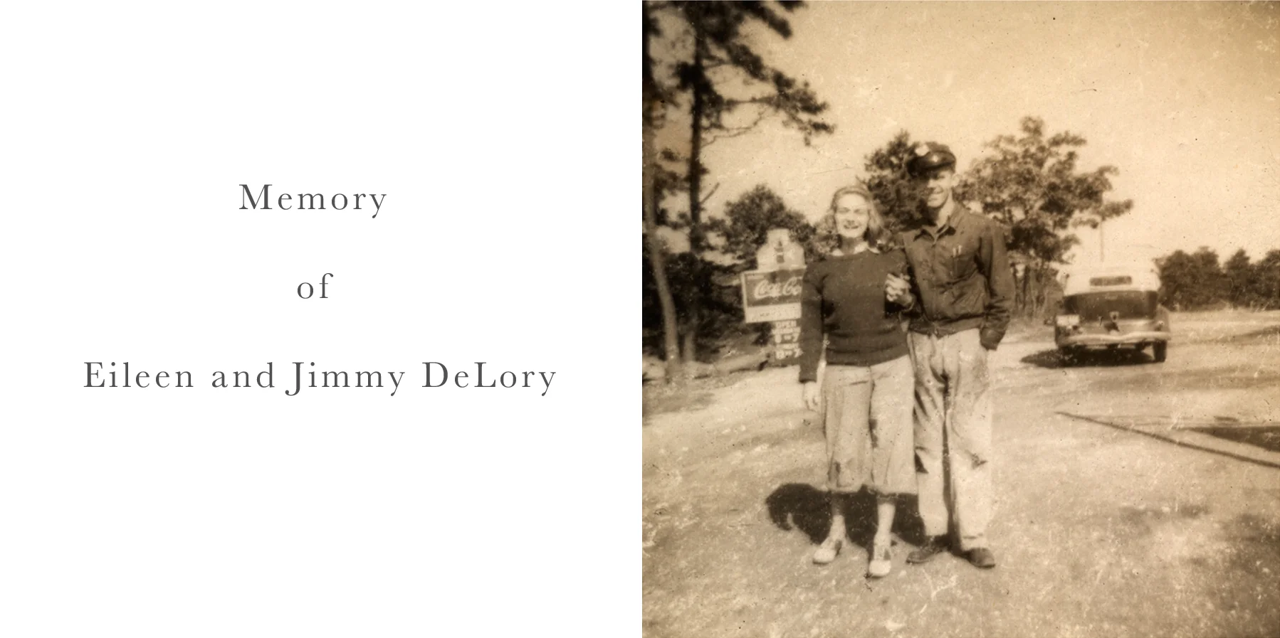 Eileen Buckely DeLory and James Lawrence DeLory Jr., North Weelfleet, MA, Circa 1932