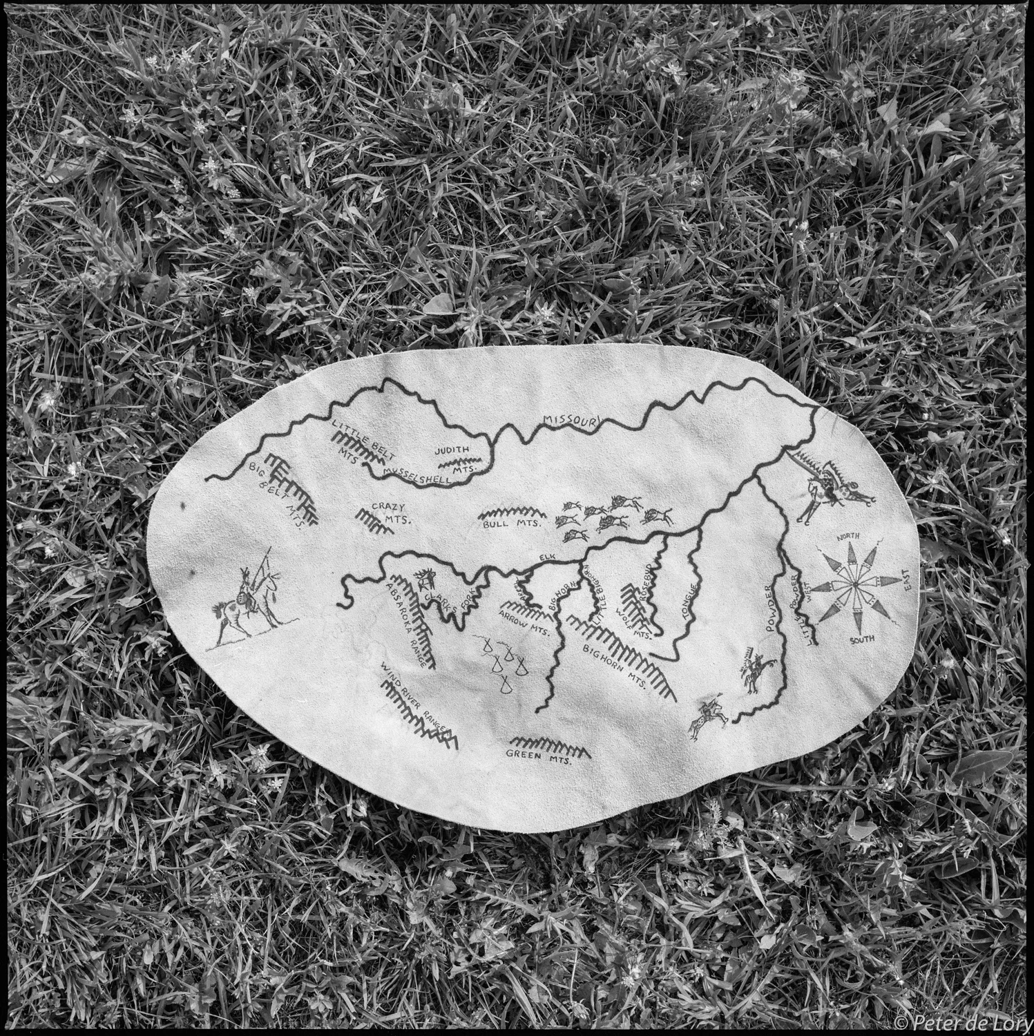 Henry Real Bird's Map of the Crow Nation