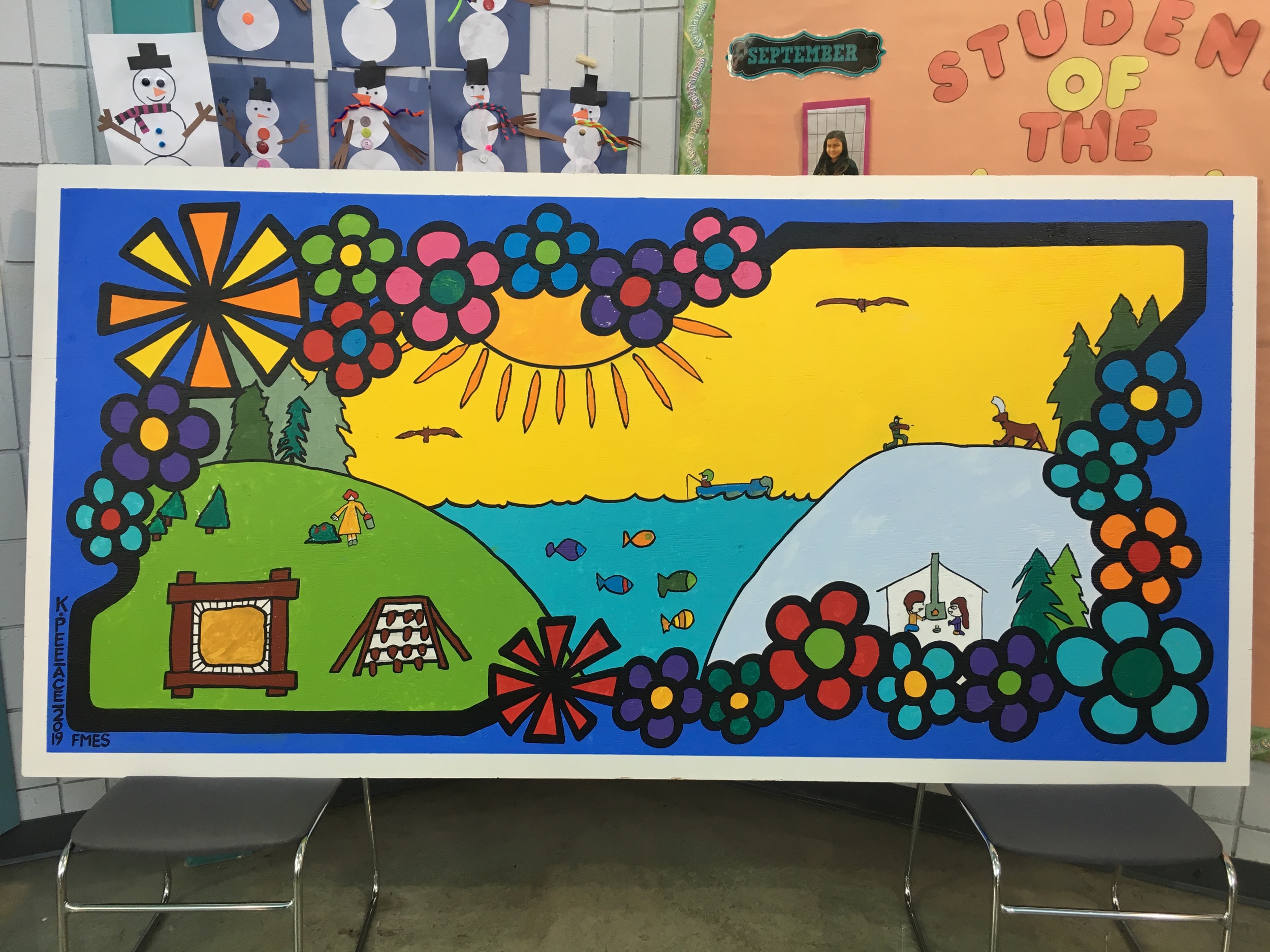 Hatchet Lake Elementary school, Wollaston Lake, SK 2019.