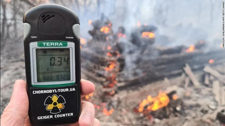 Forests fires cause Chernobyl radiation levels to spike