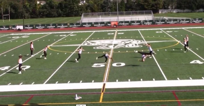 HF Gymnastics Performs at the Pep Rally