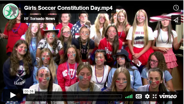 Girls' V-Soccer's USA Pride Hype for Tonight's Game!