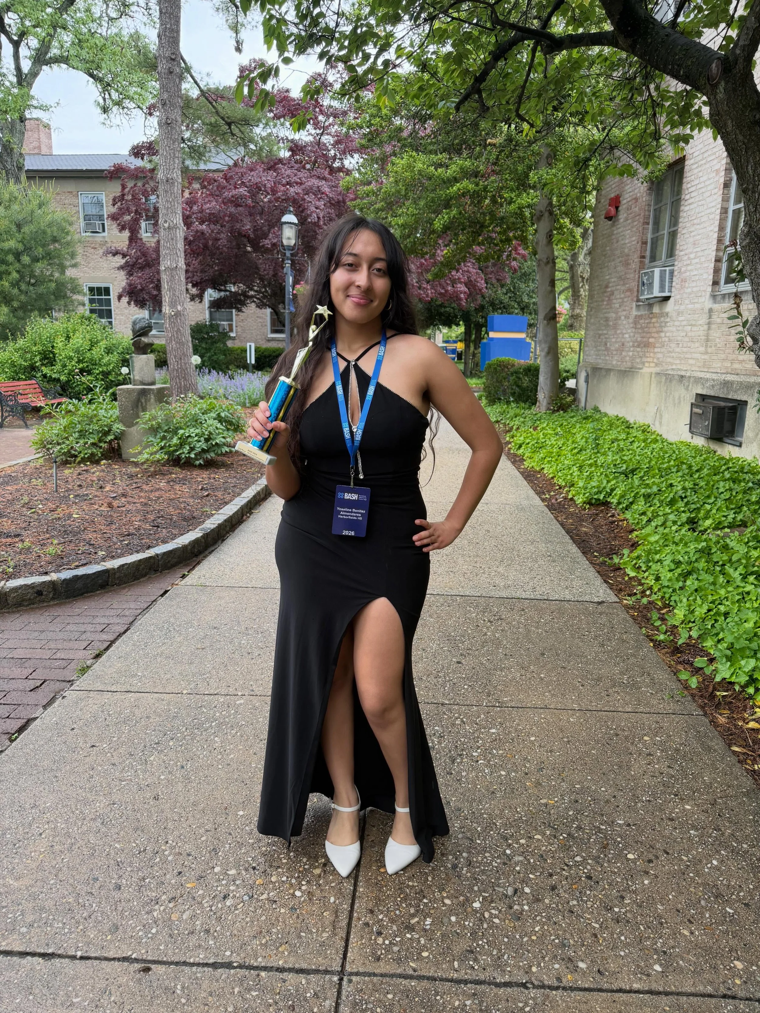 Yoselin Benitez Almendares with her 3rd place trophy for her entry to the BASH, Island Harvest Wildcard competition which featured Ms. DeVaney and the great work she does with HACO!

Check it out:
https://vimeo.com/1191707685