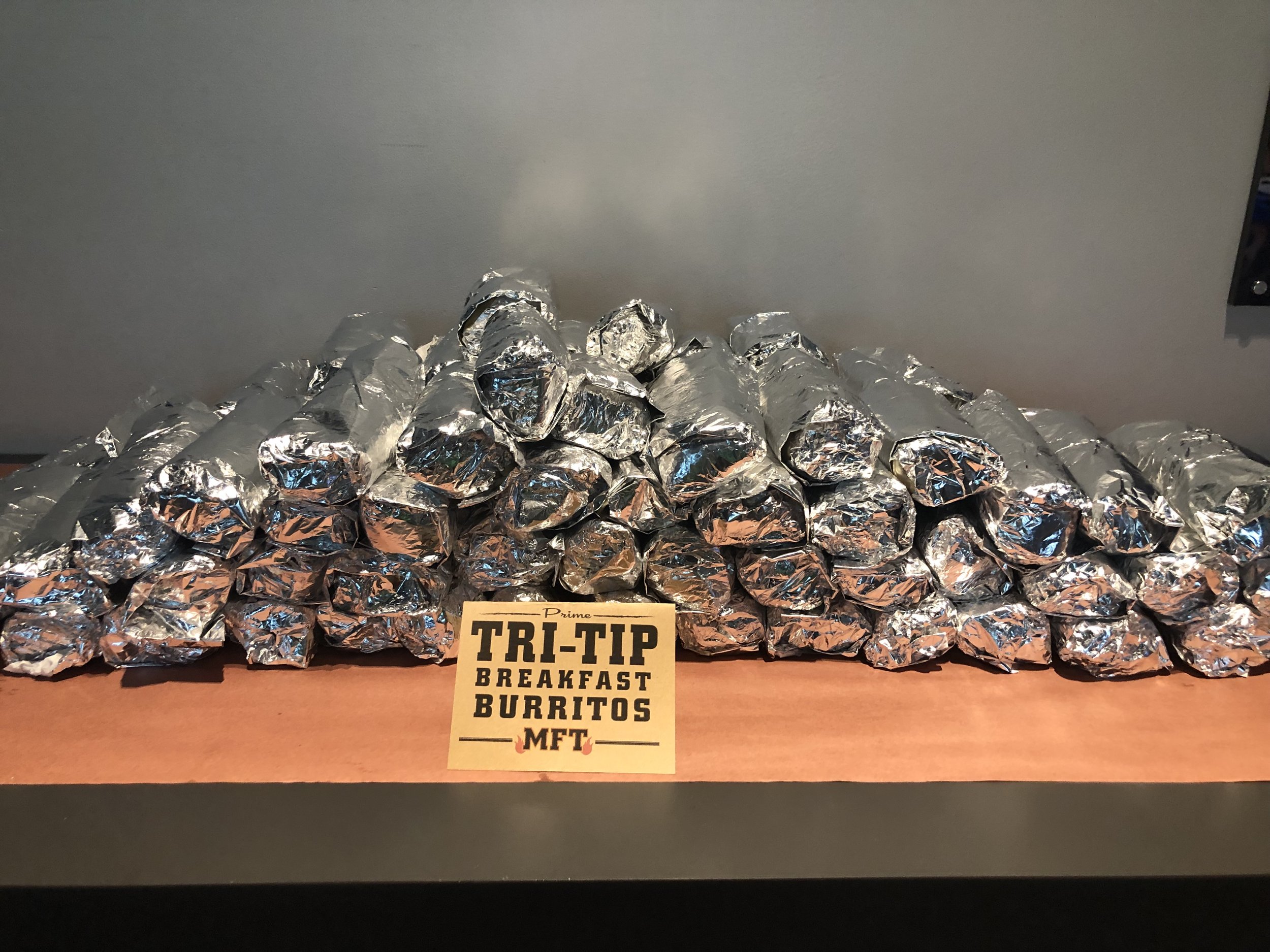 TRI-TIP BREAKFAST BURRITOS 