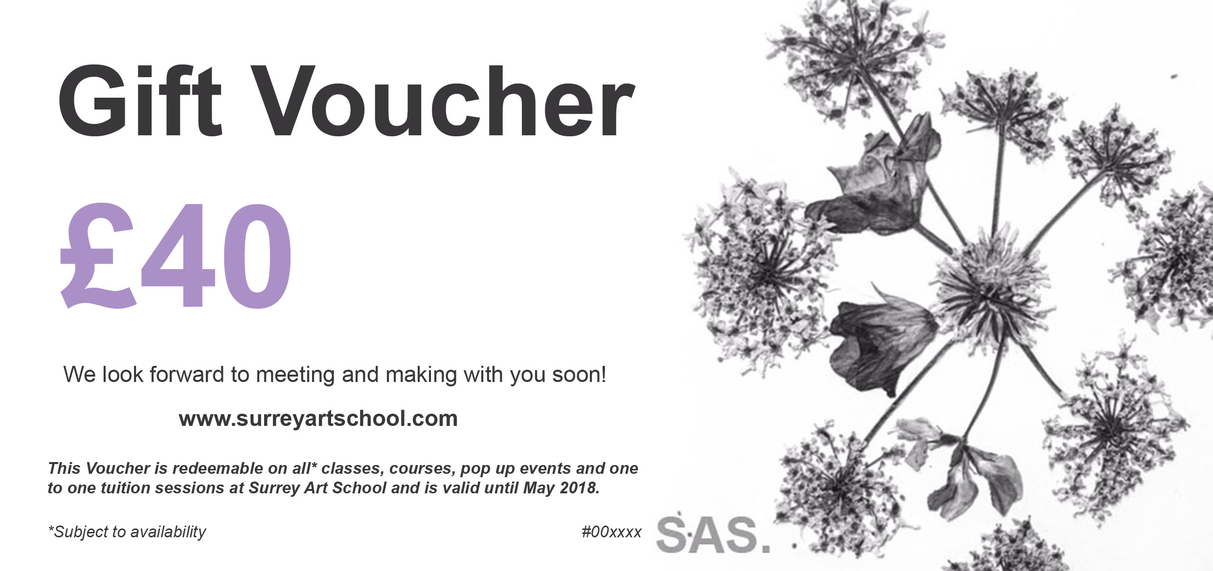 A sample E-voucher