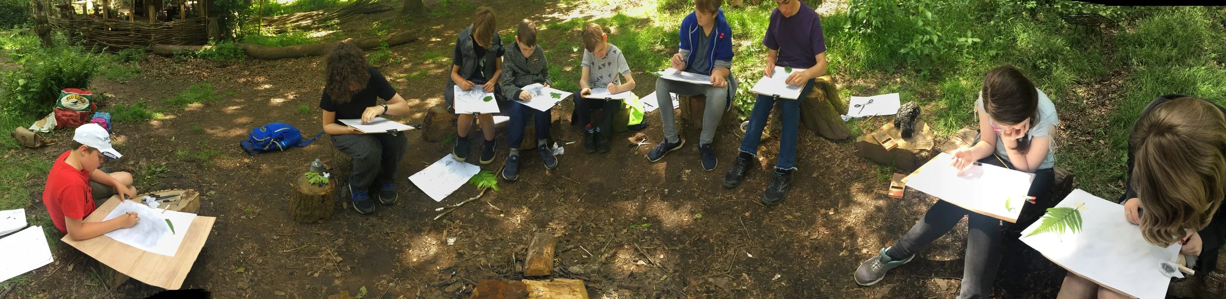 Calm, creative and innovative workshops for 11-16's with fresh air, fun and creativity at the core.