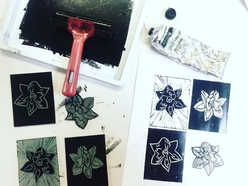 Sketch Book Club, 10:30am / Introduction to Lino Printing Workshop 2pm