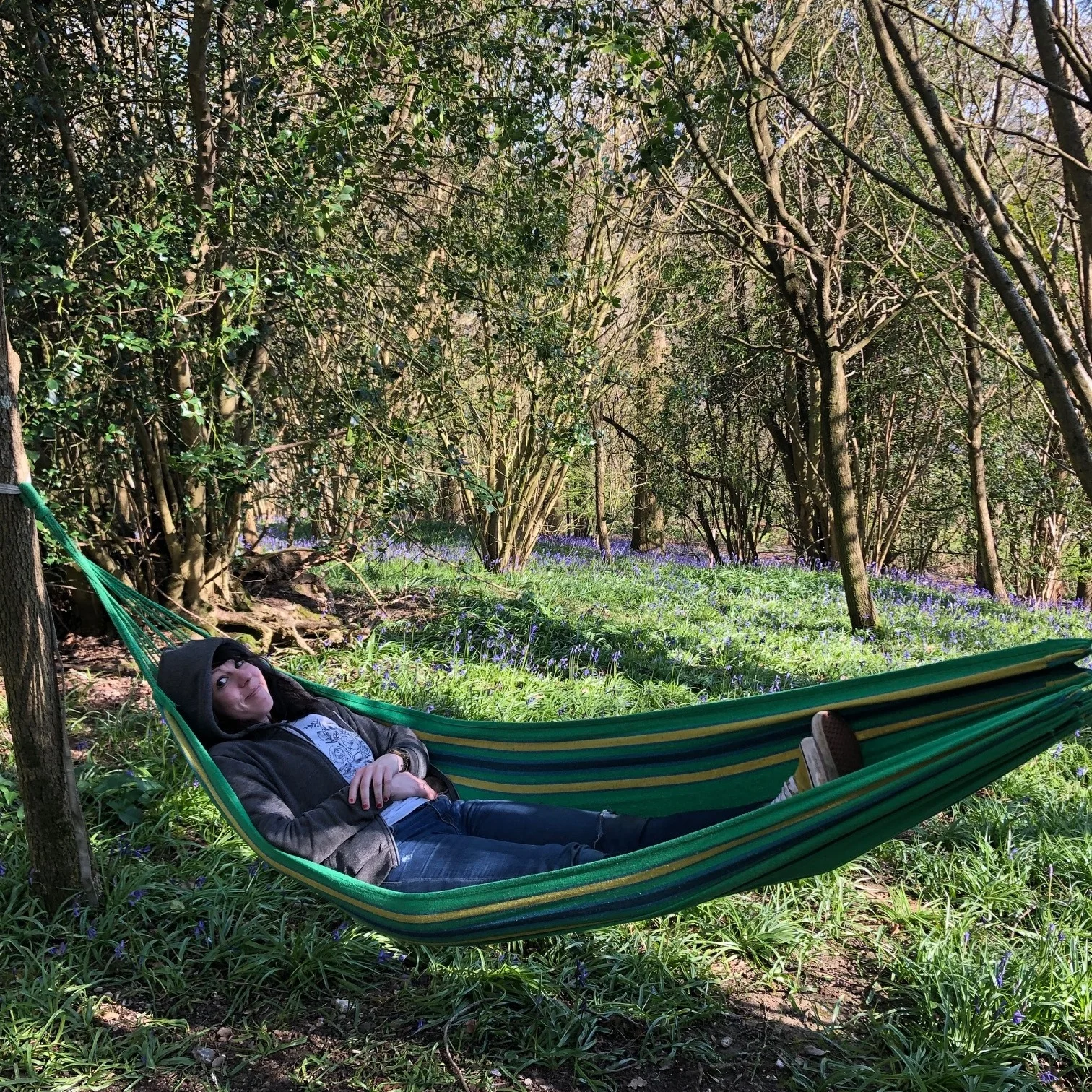Ellie taking a rest after an intense fire-side meeting with the Salt Box crew!