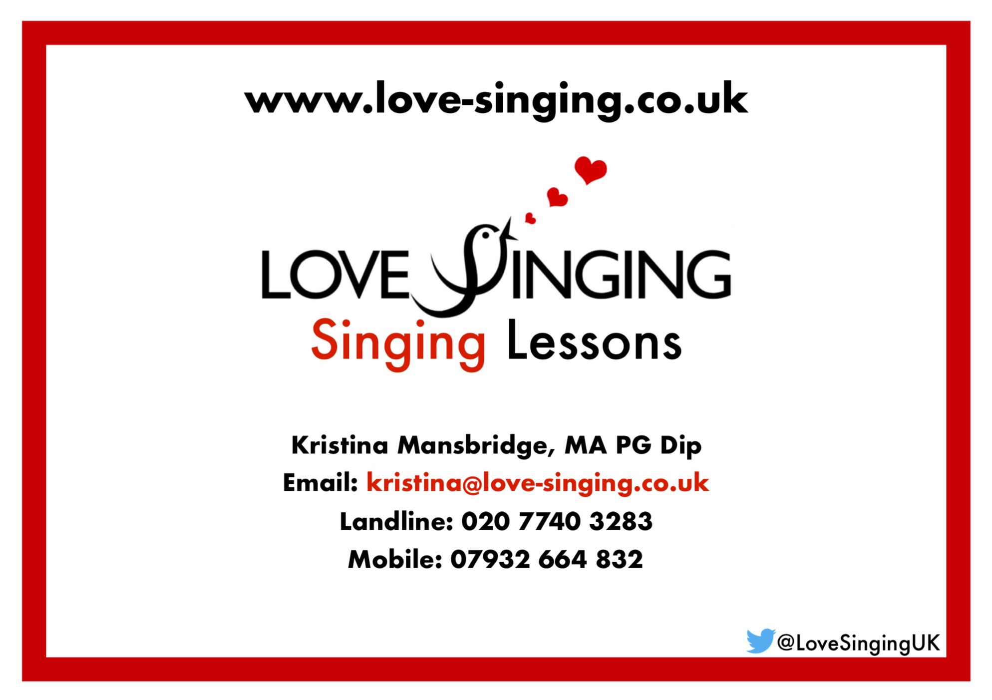 Singing Lessons