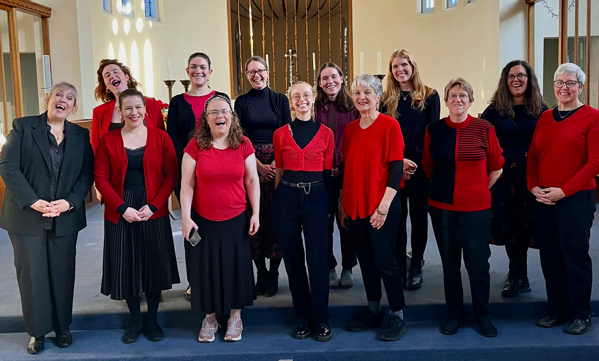 South London Voices perform at the BIG knit in Southwark Cathedral 
