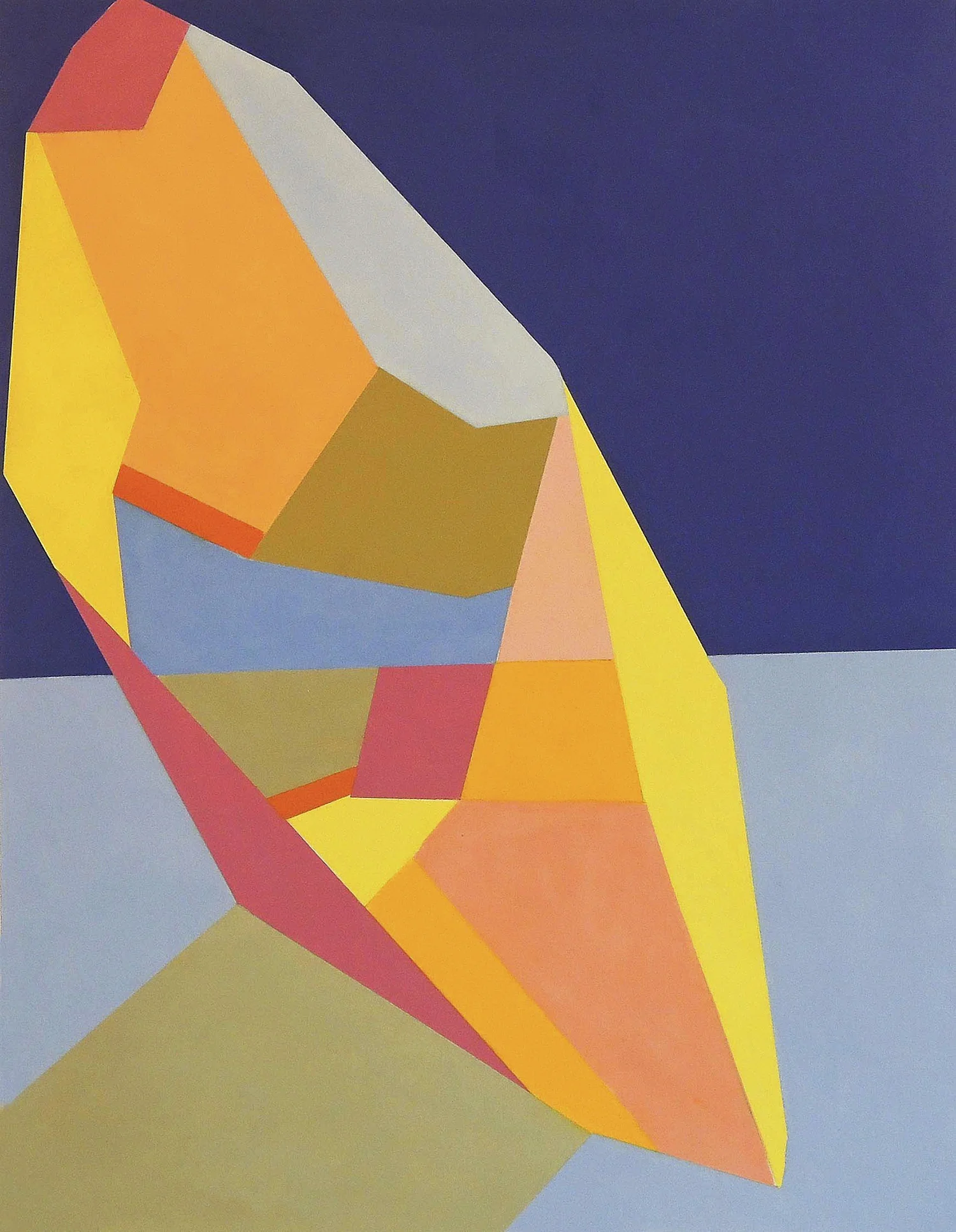 Tilt oil on paper 19"x14" 2015