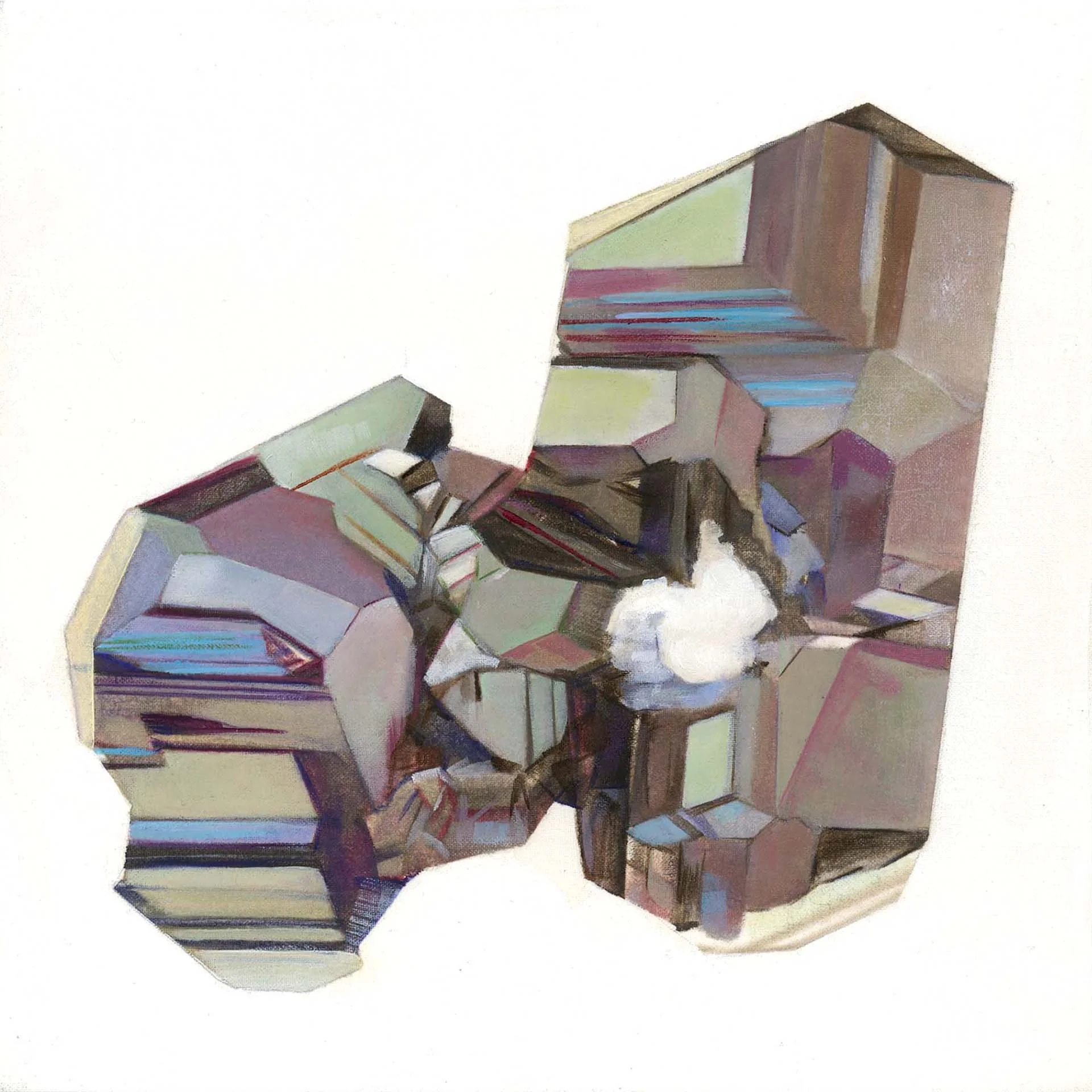 Grossular oil on linen on panel 8"x8" 2012