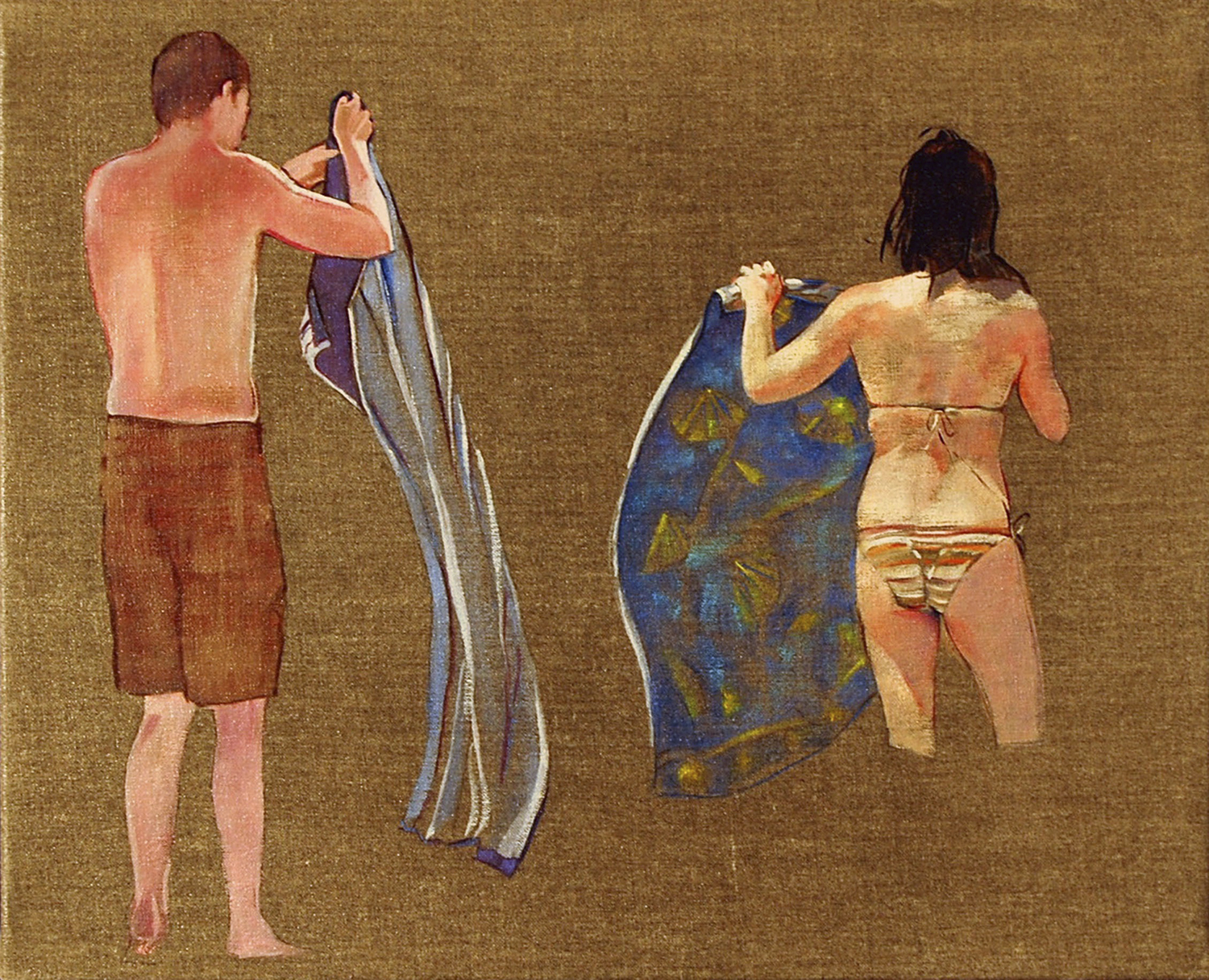   Two Towels  oil on linen 16" x 13" 2009 