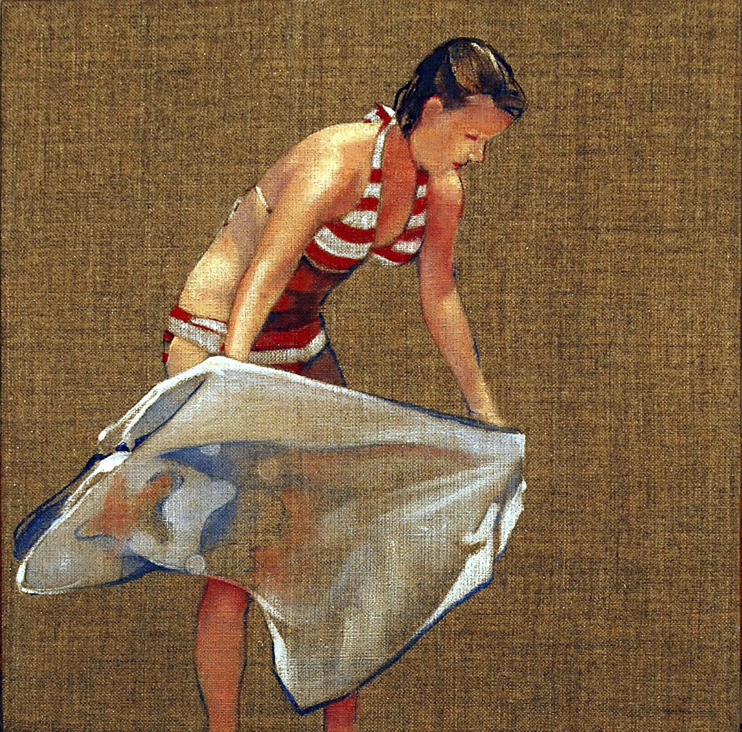 Towel 3 oil on linen 12" x 12" 2009