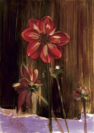 Dahlia oil on panel 7"x5" 2007