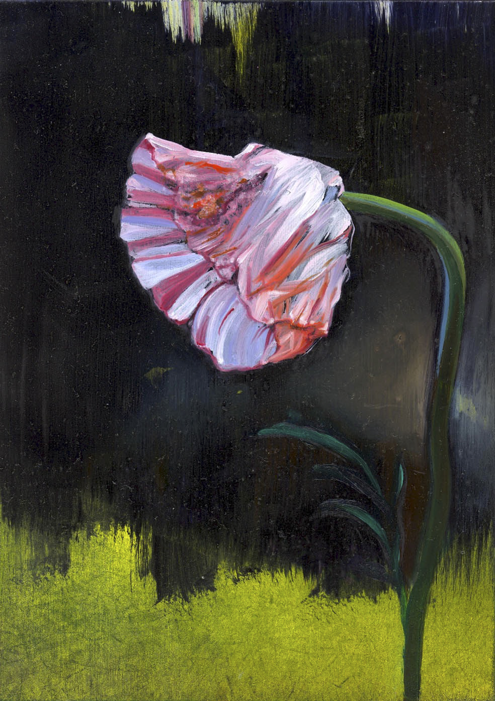   Poppy  oil on panel 7" x 5"&nbsp; 2007 