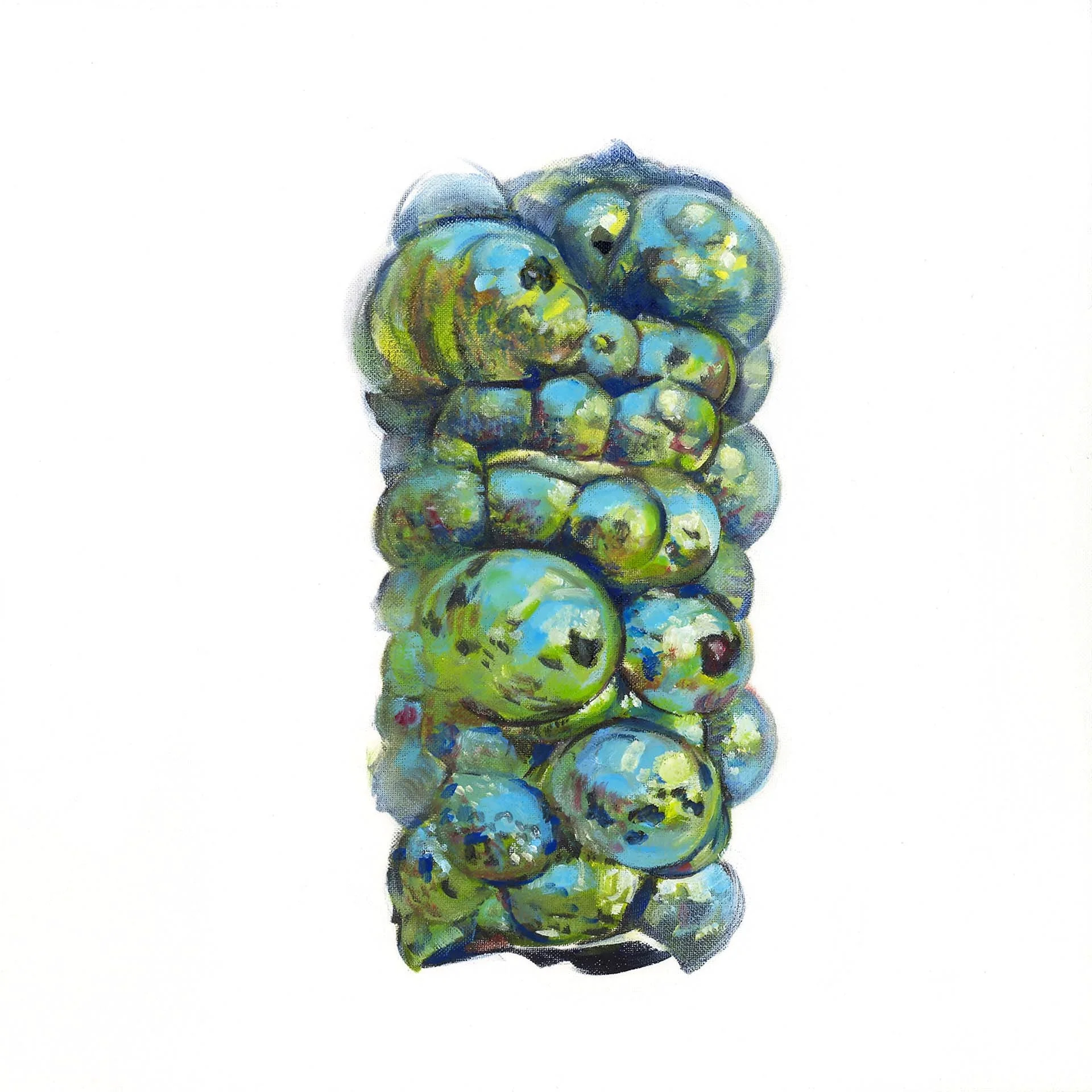 Goethite oil on linen on panel 8"x8" 2012 *