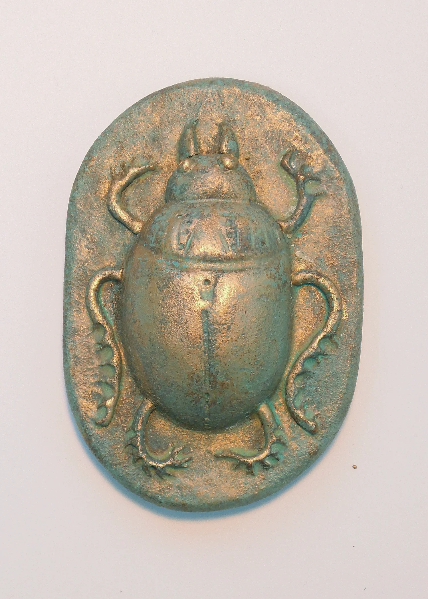 Scarab #12 * polychromed porcelain 2.5" x 3.5" 2016