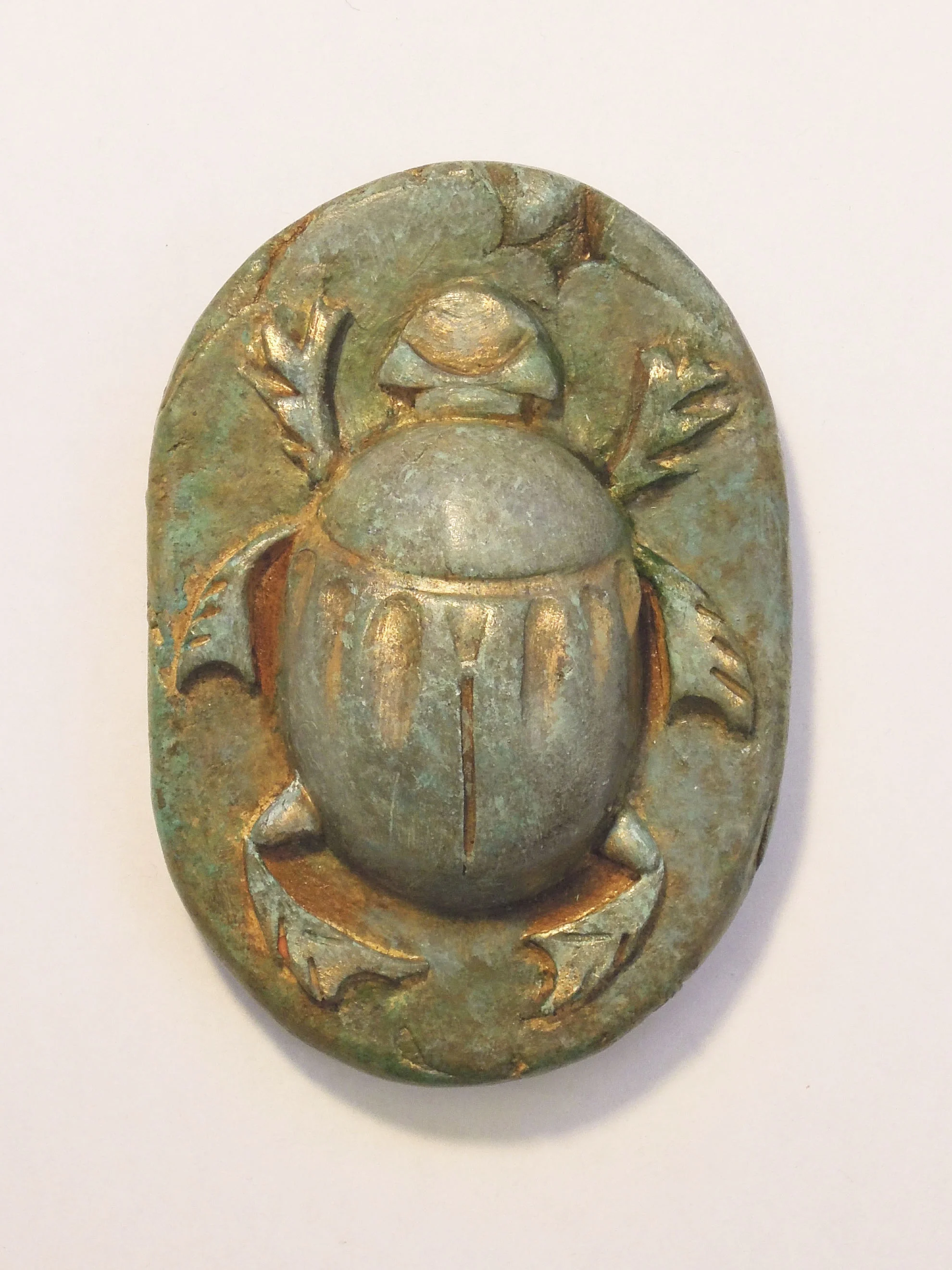 Scarab #19 polychromed porcelain 2.5" x 3.5" 2017