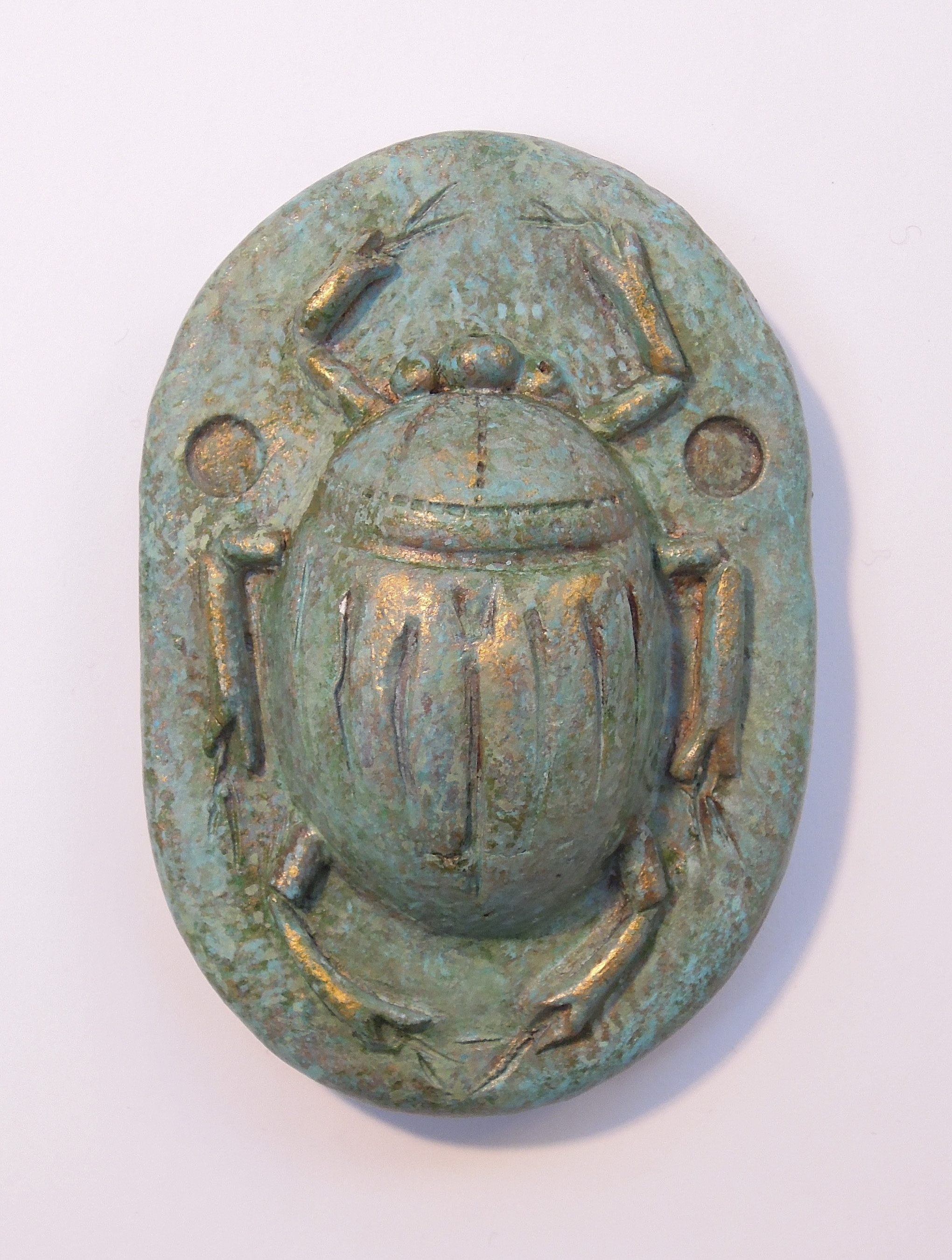   Scarab #22   polychromed porcelain 2.5" x 3.5" 2017  