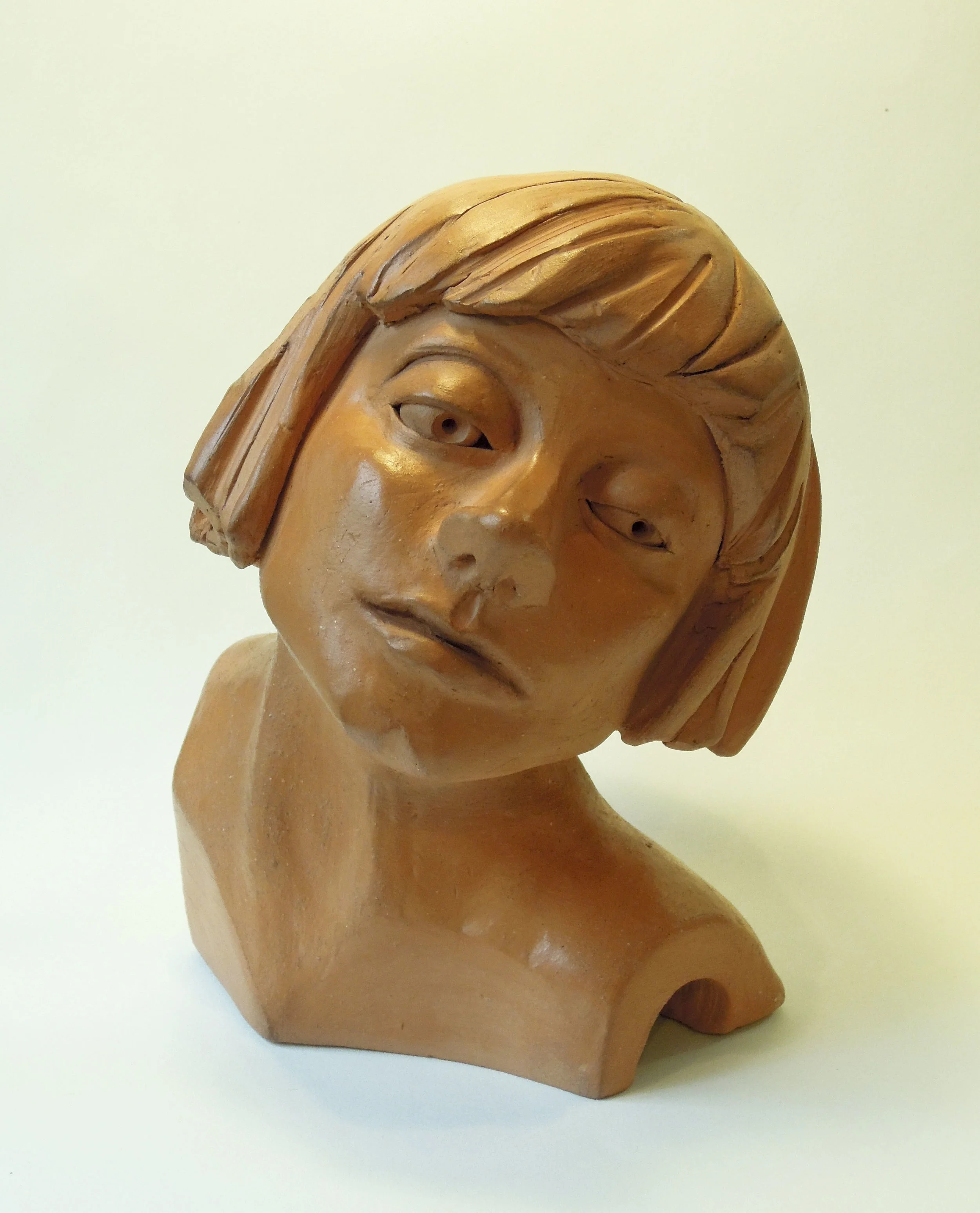 Emmy Hennings: Puppeteer terra cotta 9”ht. 2018