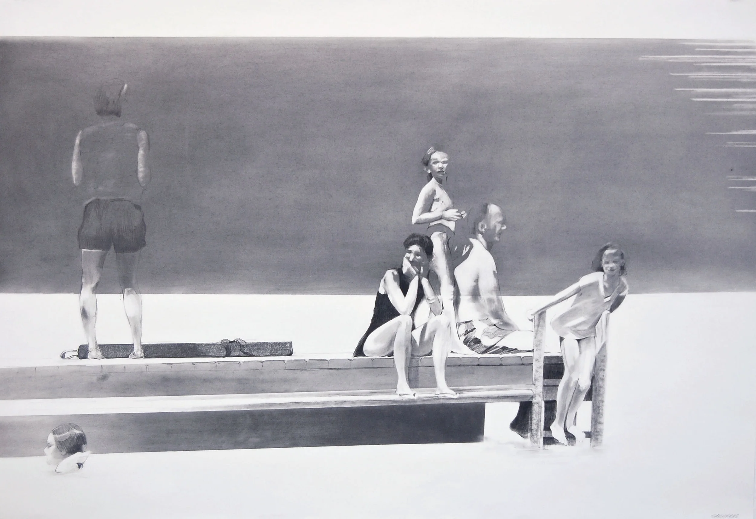 The Dock graphite 25” x 36” 2007