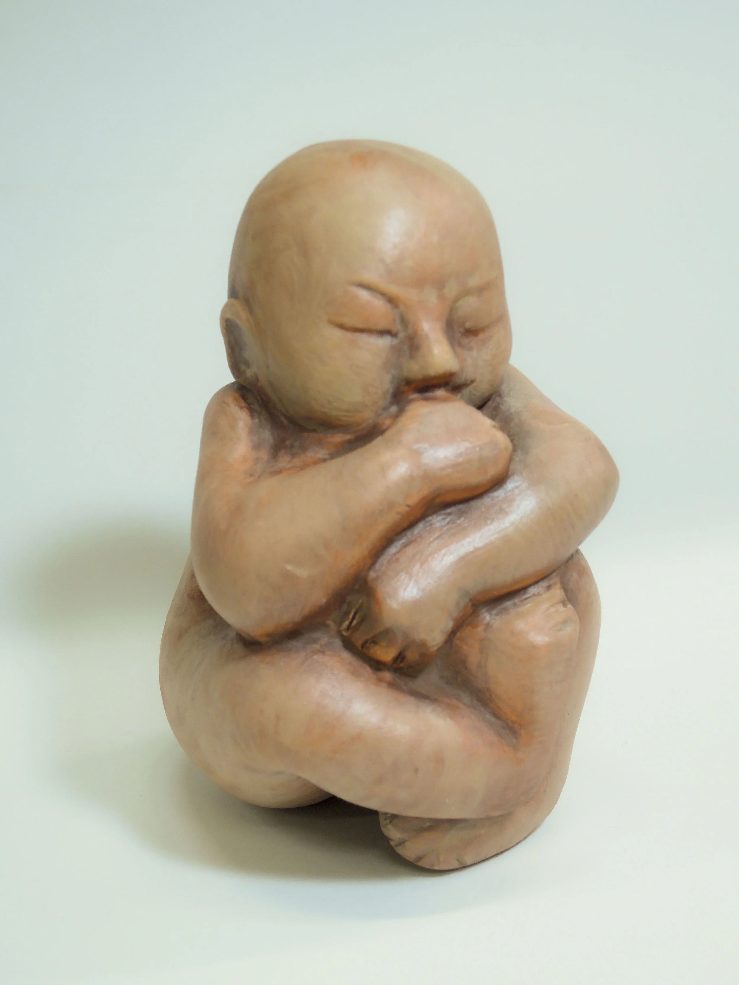 Baby#1 porcelain, stained, glazed, polychromed. from an edition of 25. 4” ht. 2019