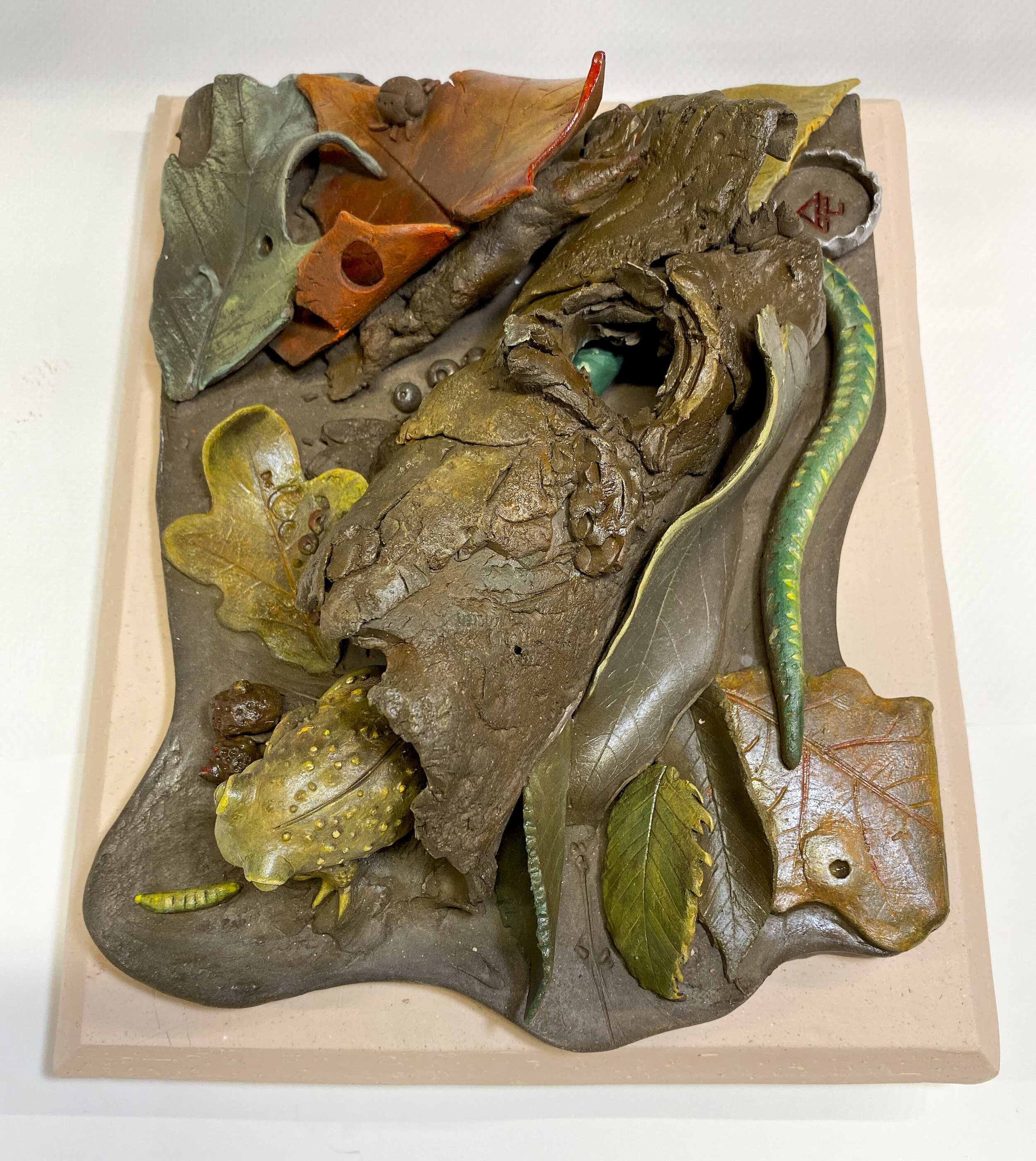   Forest Floor    polychromed ceramic   8.5” x 10.5” 2019 